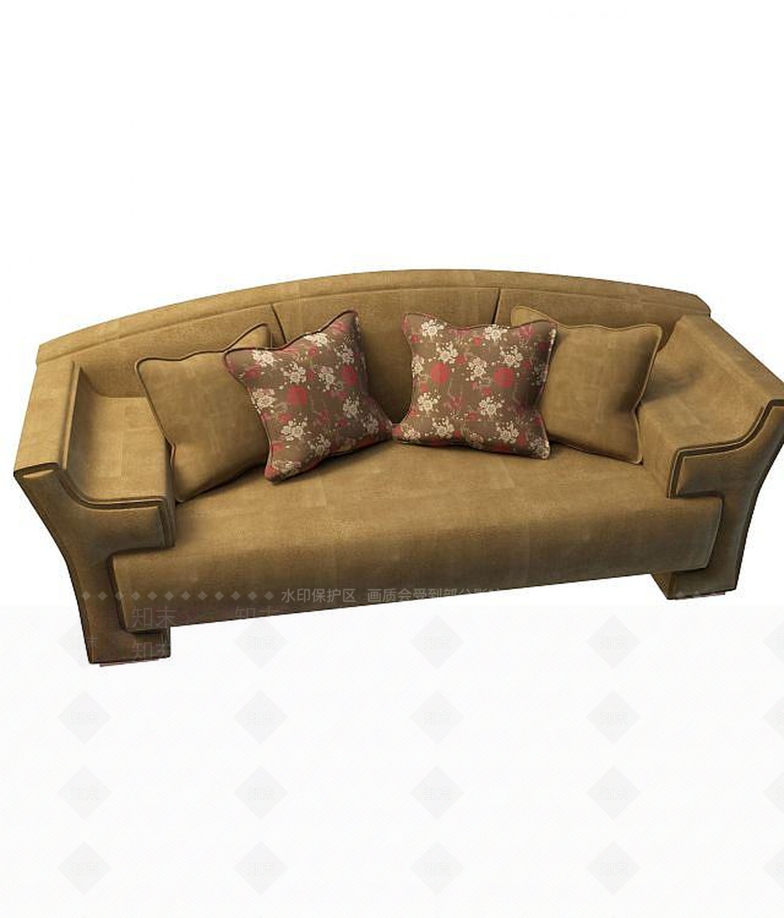 现代多人沙发3D模型下载【ID:1190036758】