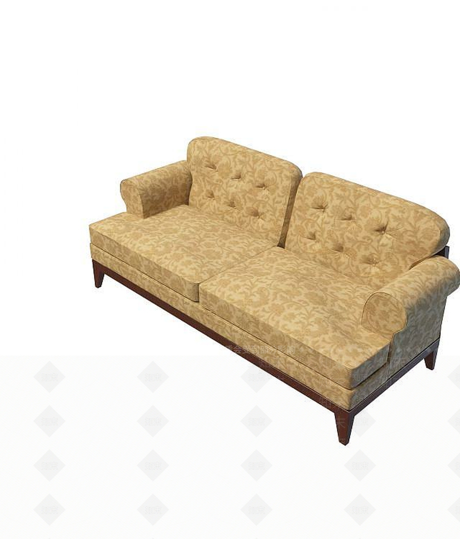 现代双人沙发3D模型下载【ID:1190037631】