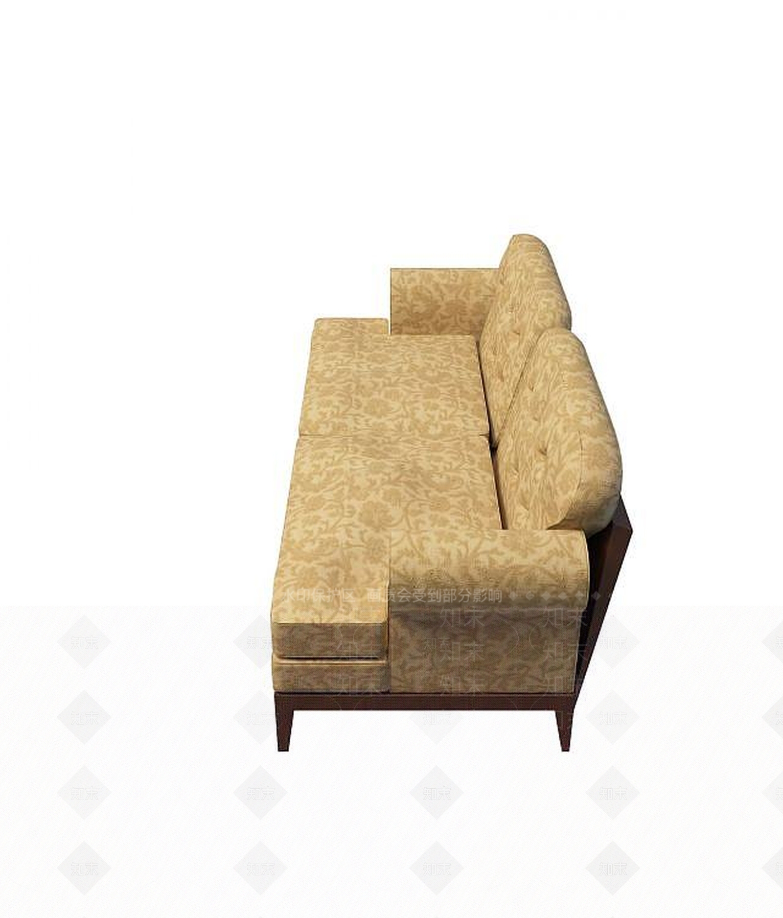 现代双人沙发3D模型下载【ID:1190037631】