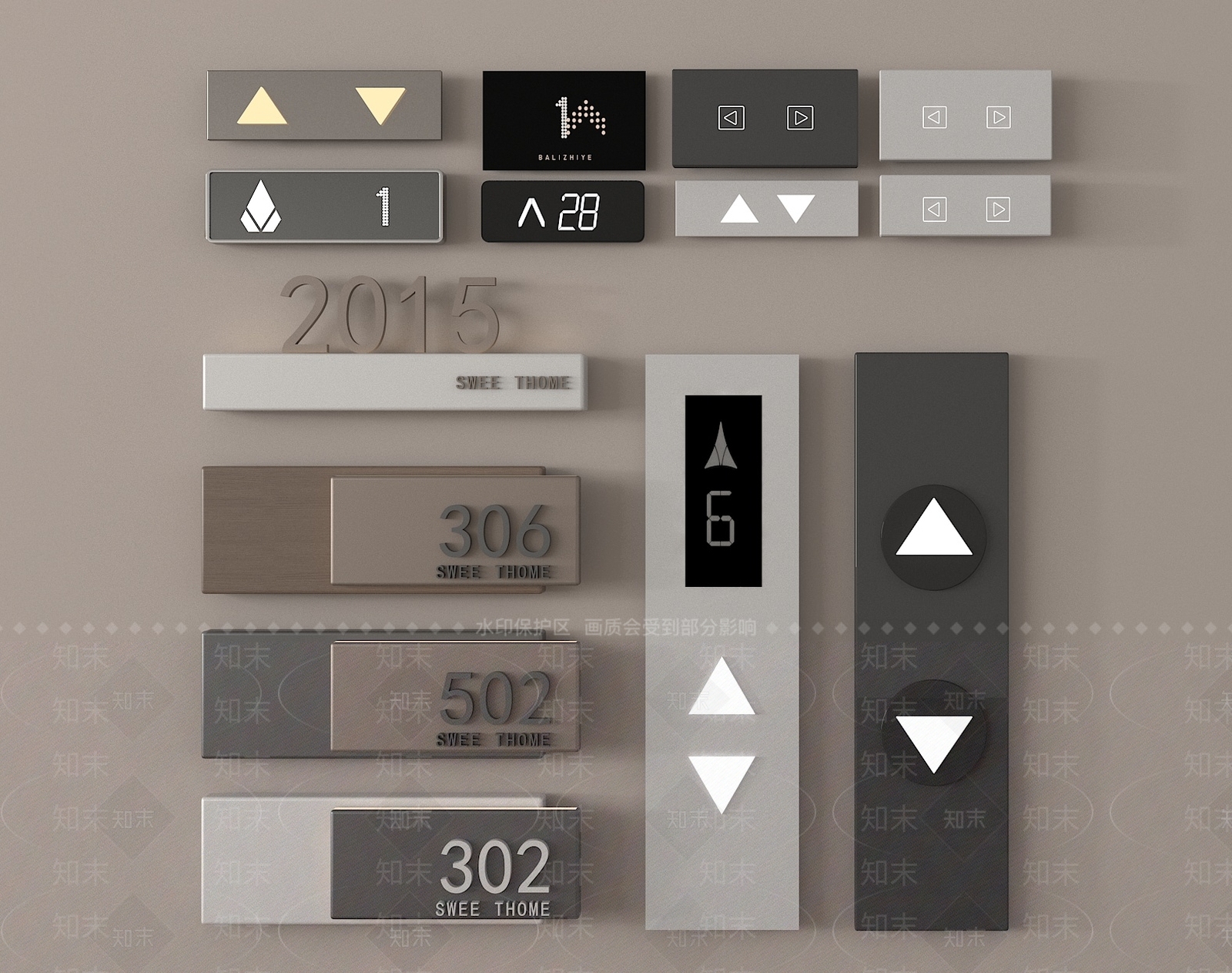 开关3D模型下载【ID:1190037822】