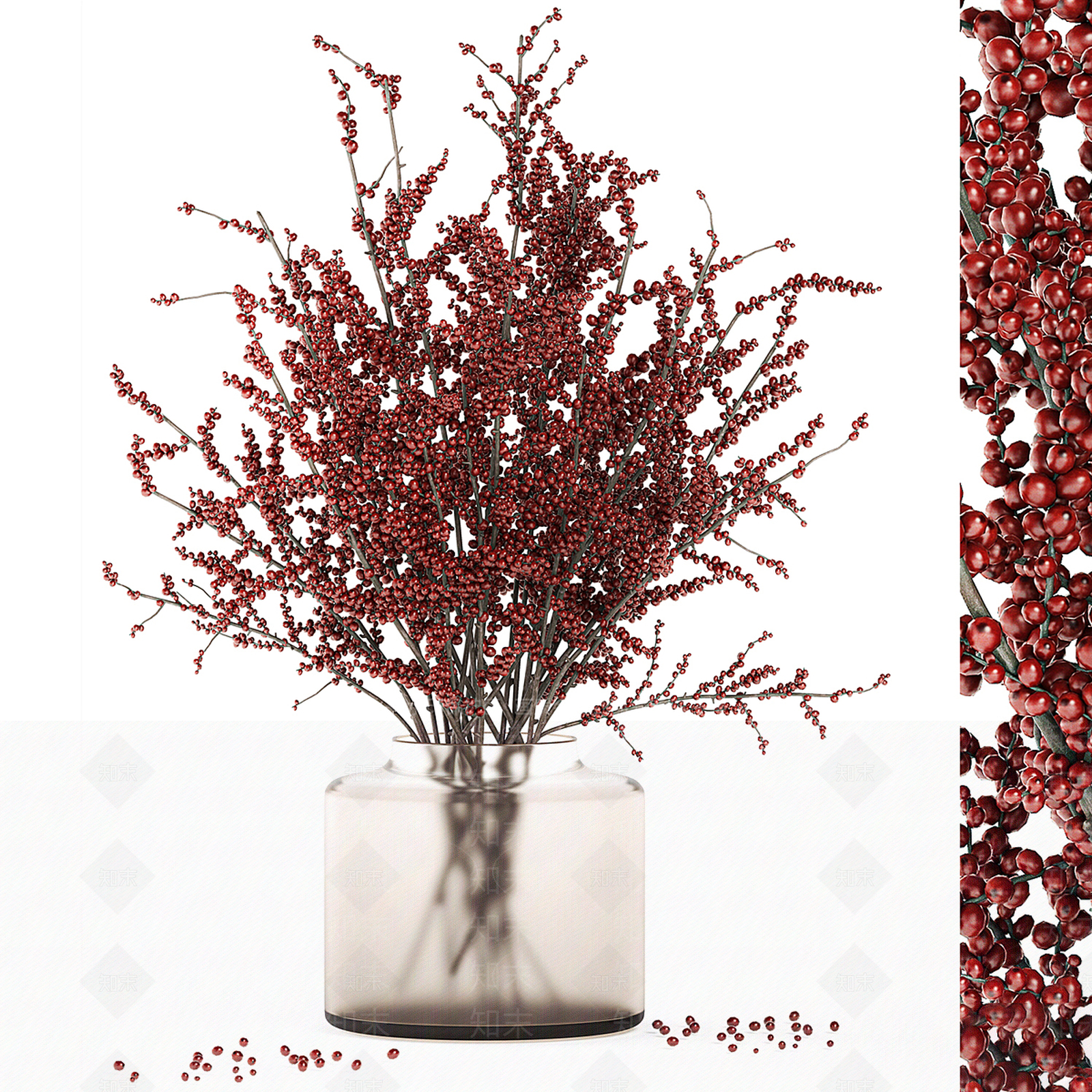 新中式现代花艺3D模型下载【ID:1190040907】