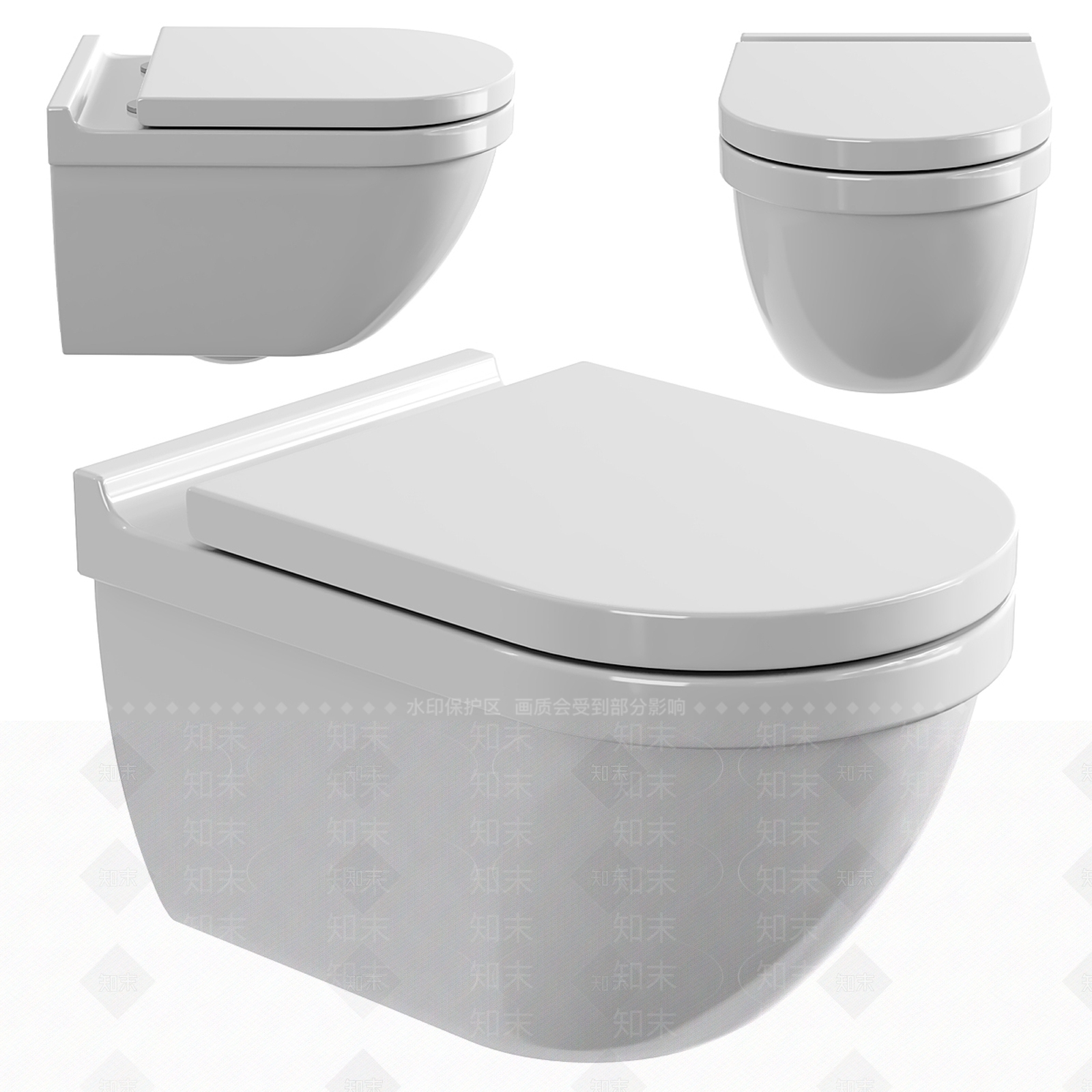 马桶3D模型下载【ID:1190043740】