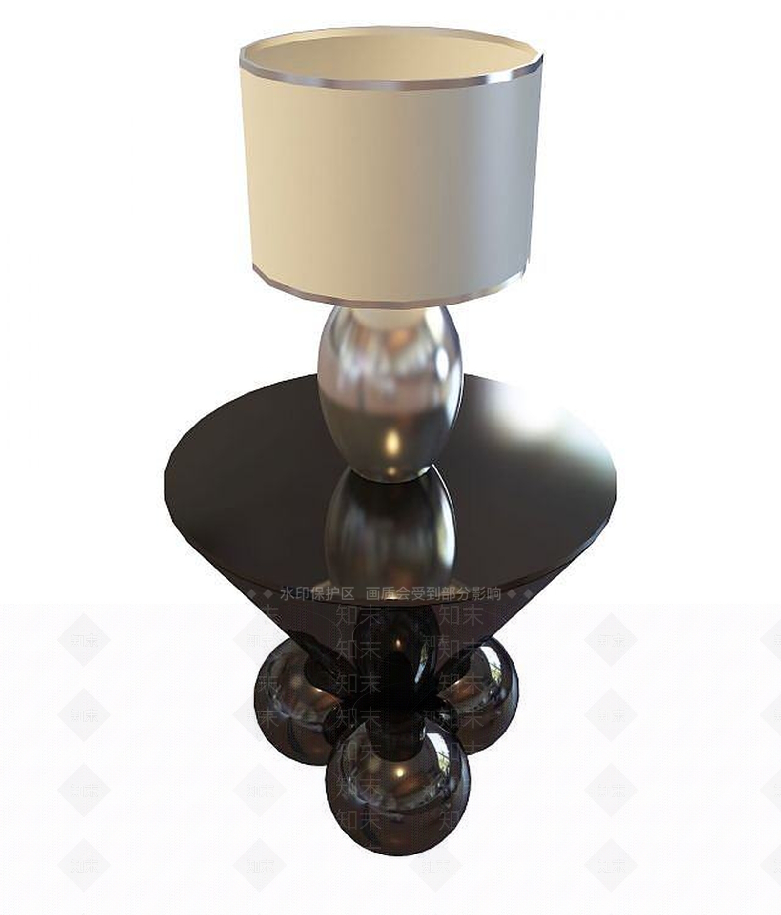 现代接待厅桌3D模型下载【ID:1190043764】