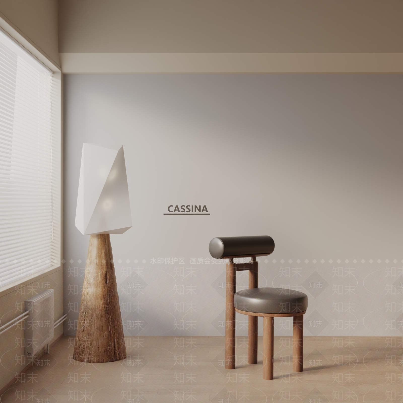 现代餐椅3D模型下载【ID:1190044089】