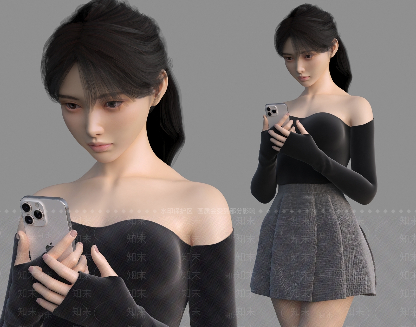 女人3D模型下载【ID:1190051312】