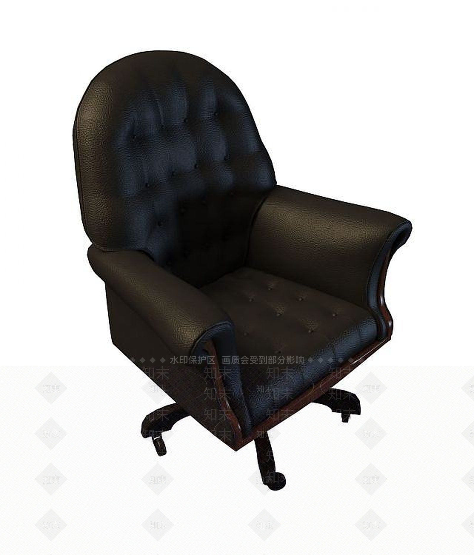 现代豪华办公椅3D模型下载【ID:1190051401】