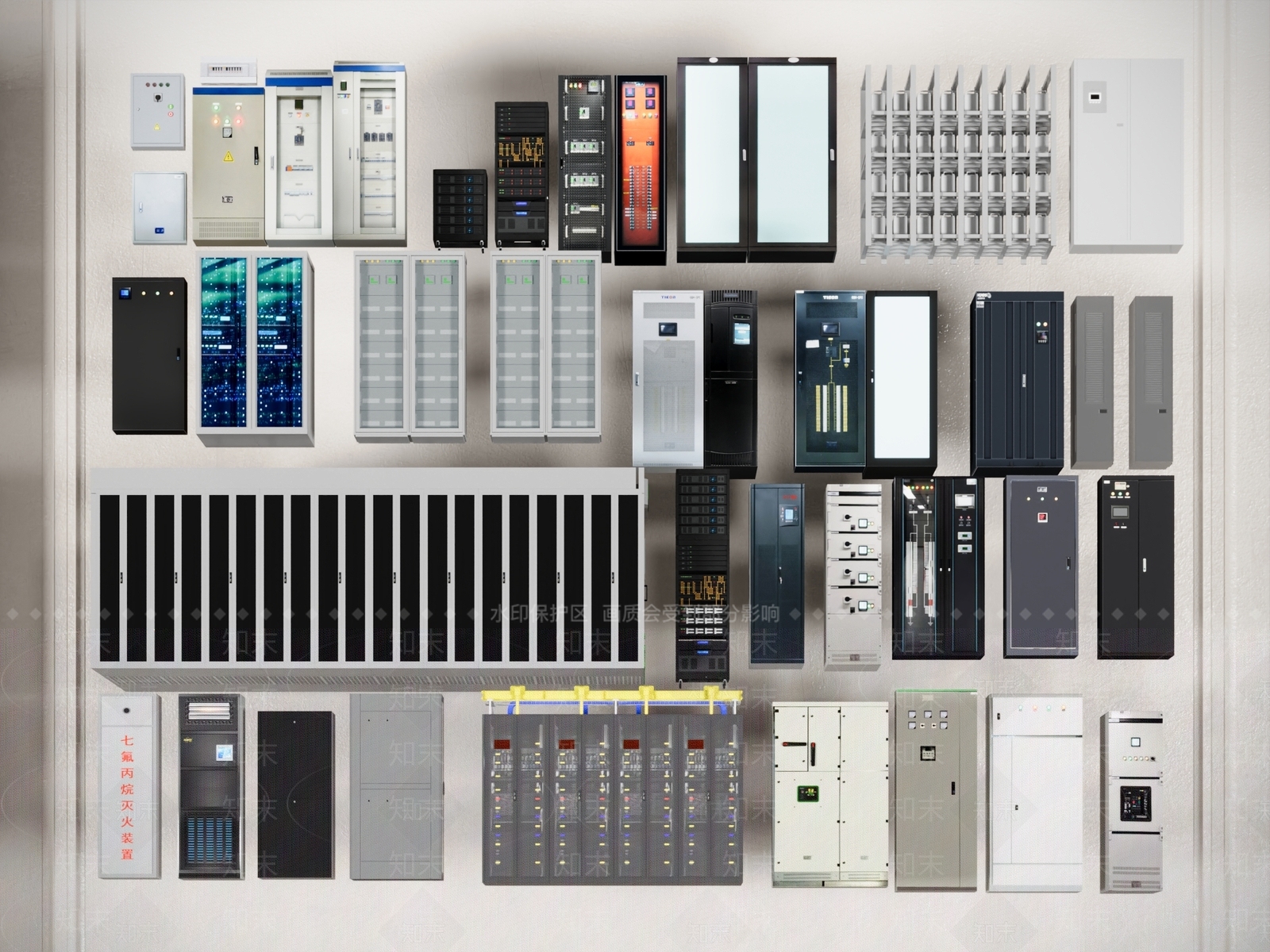 机房SU模型下载【ID:1190055046】