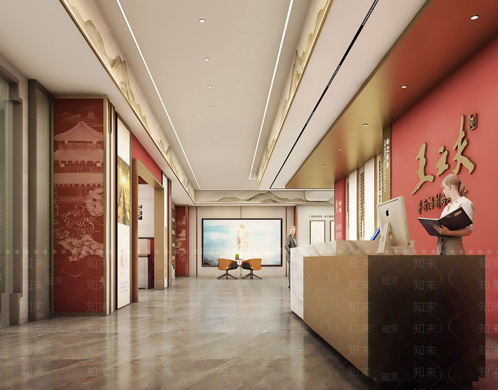 新中式现代其他商业空间3D模型下载【ID:1190060838】