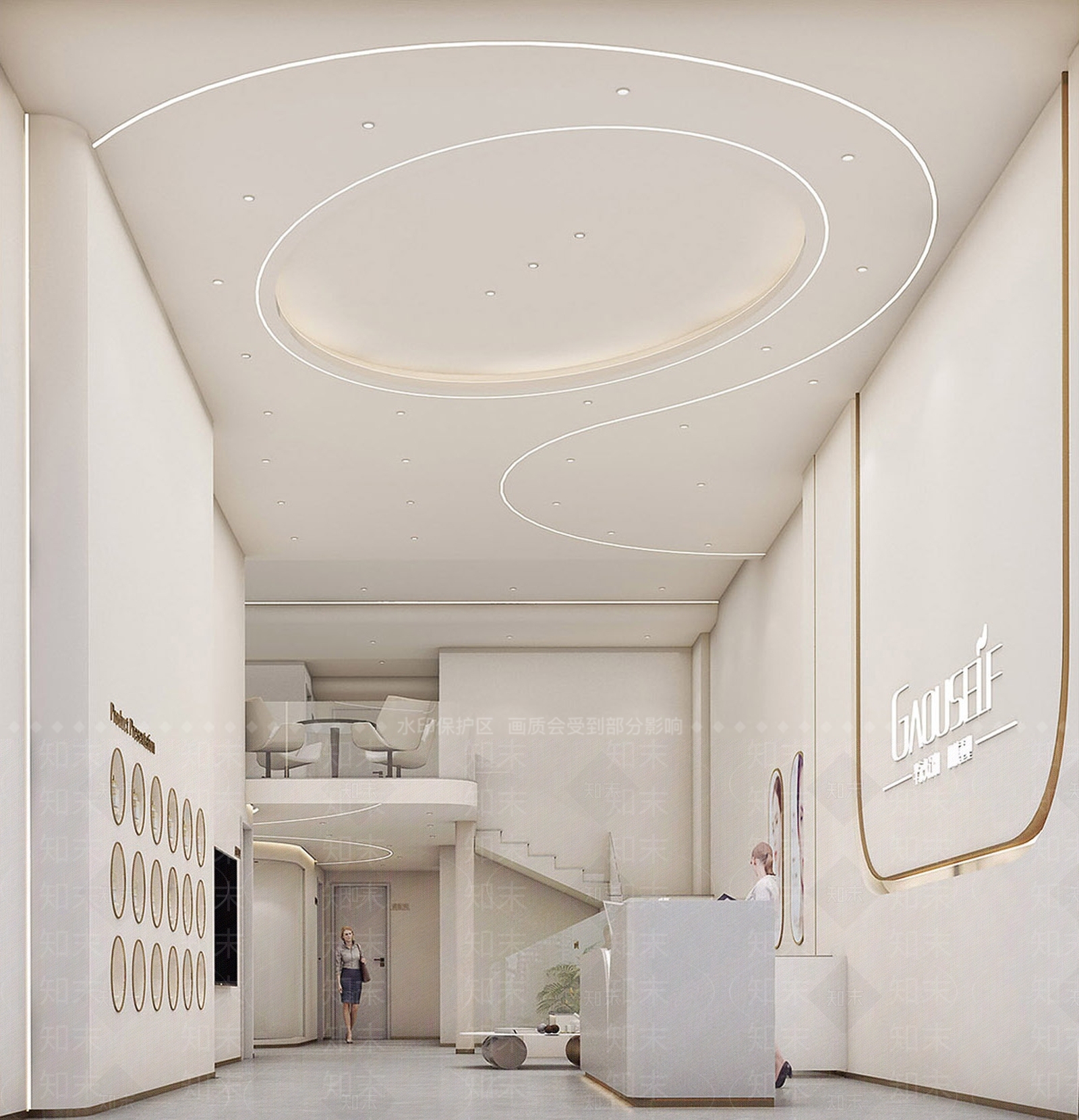 现代极简美发店3D模型下载【ID:1190062959】