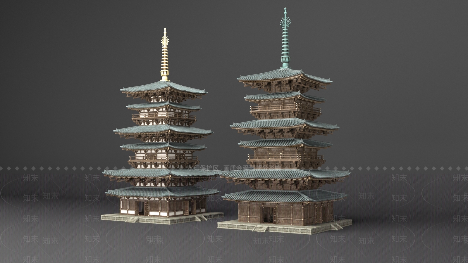 中式亭子3D模型下载【ID:1190064754】