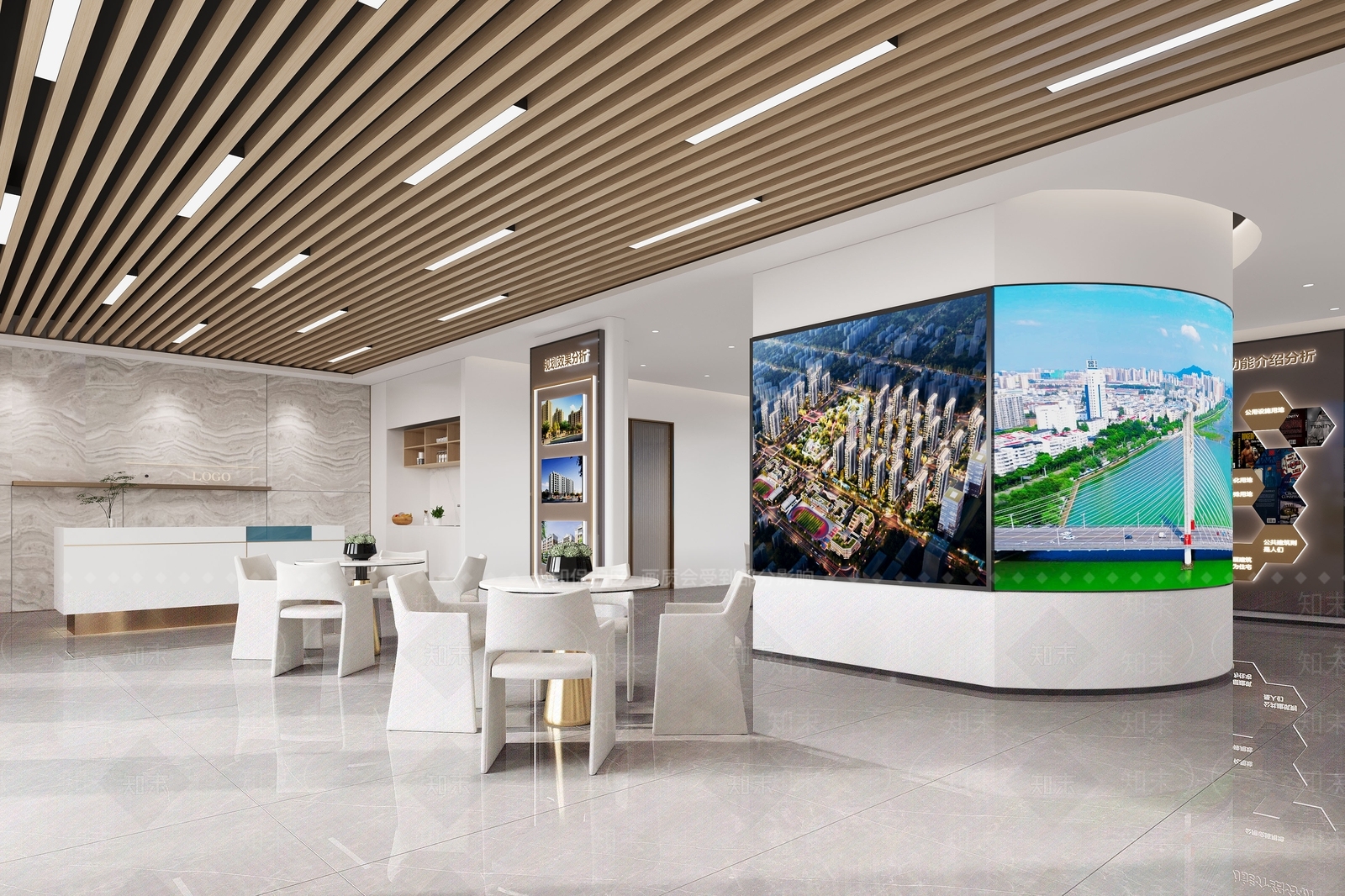 现代售楼处3D模型下载【ID:1190071574】