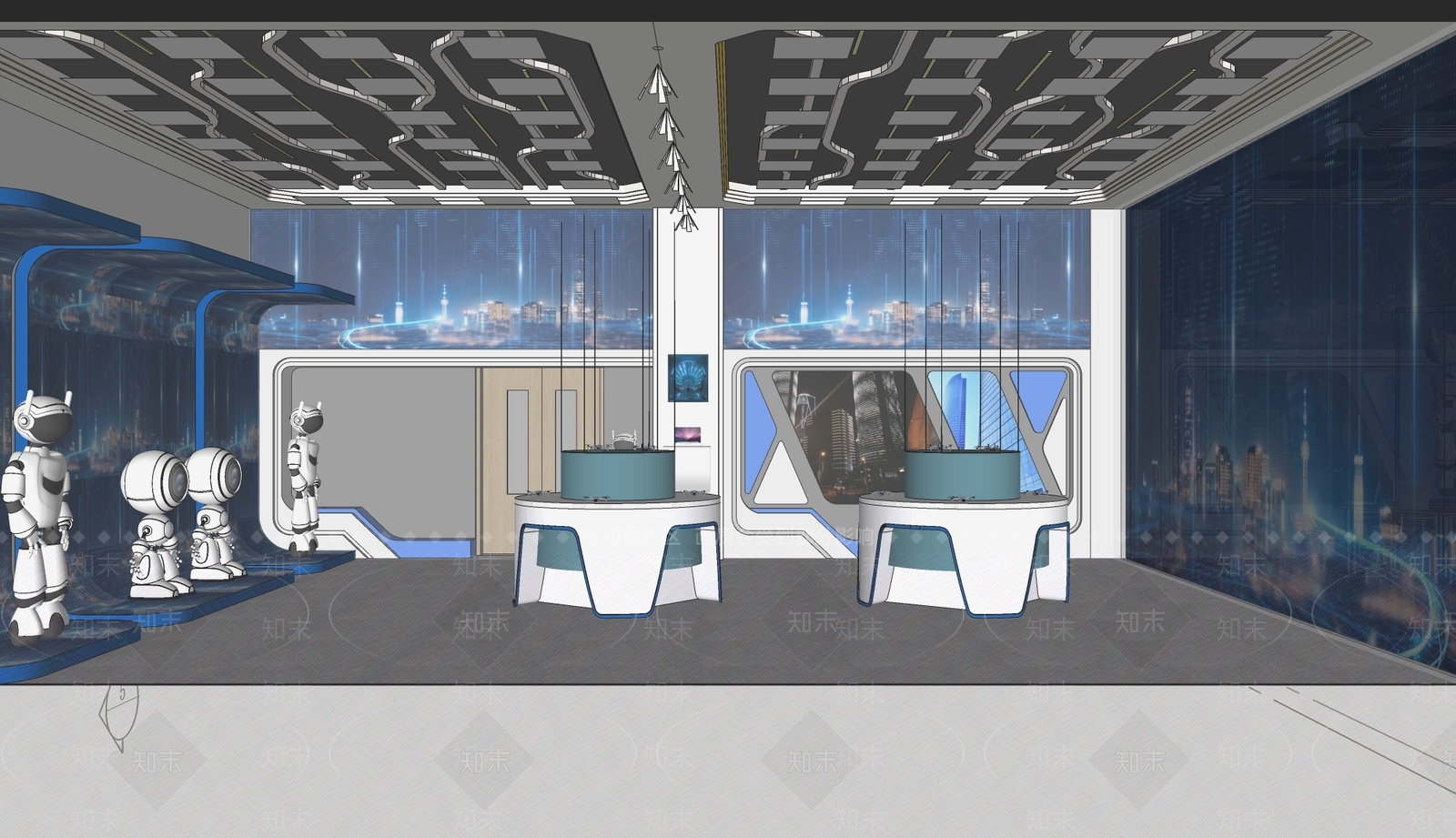 现代其他公共空间SU模型下载【ID:1190076808】