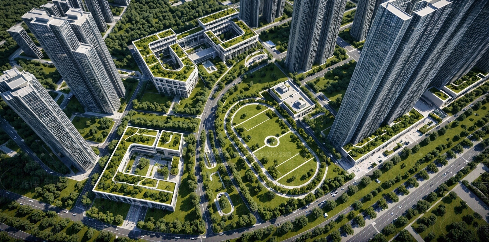 现代极简学校建筑SU模型下载【ID:1190078680】
