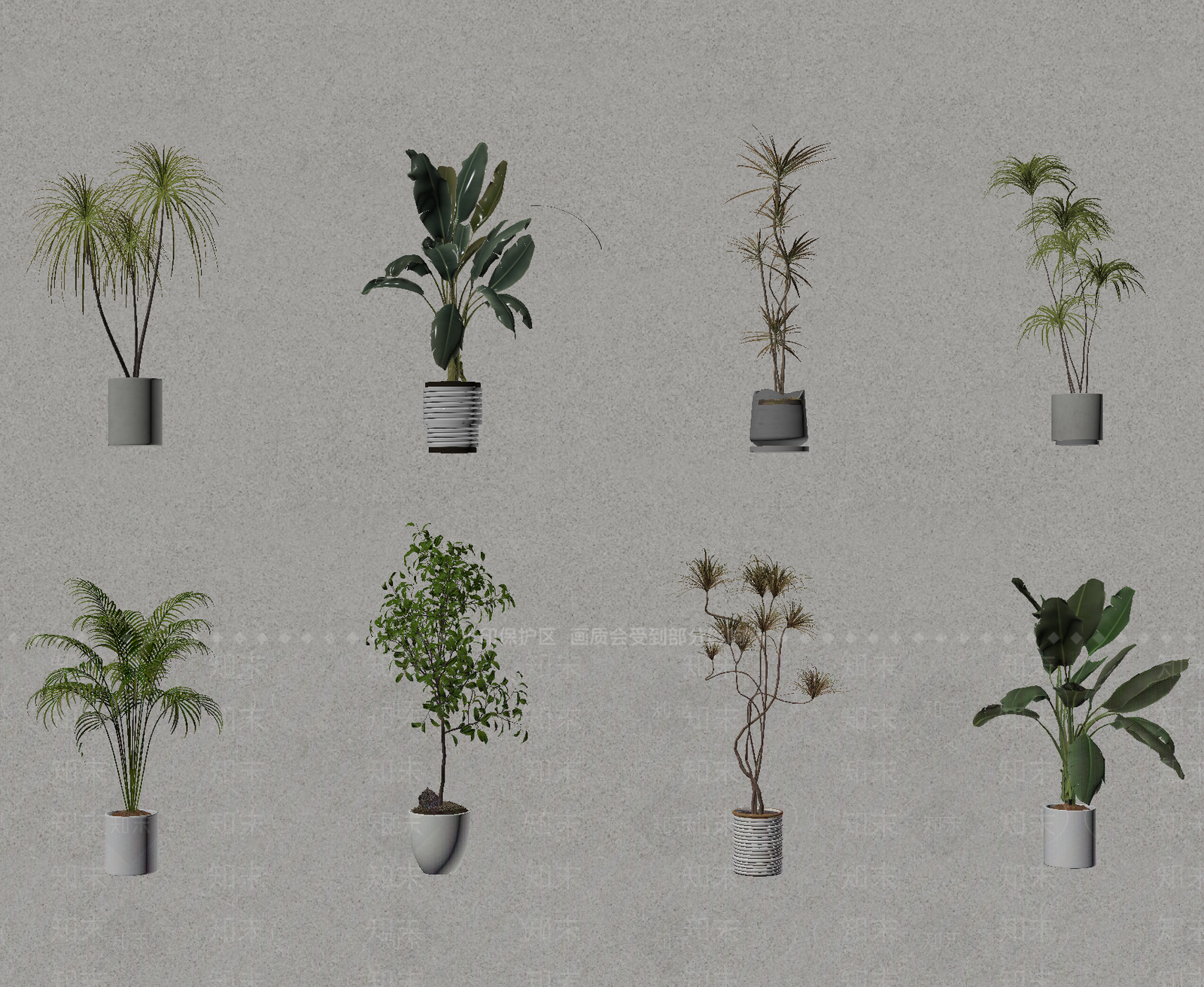 盆栽SU模型下载【ID:1190267456】