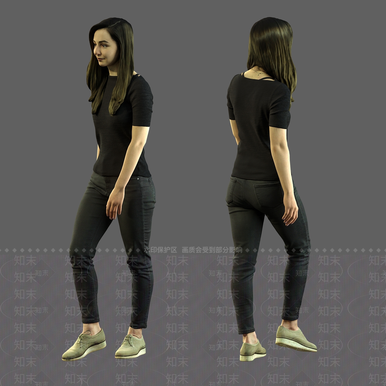 女人3D模型下载【ID:1190079641】