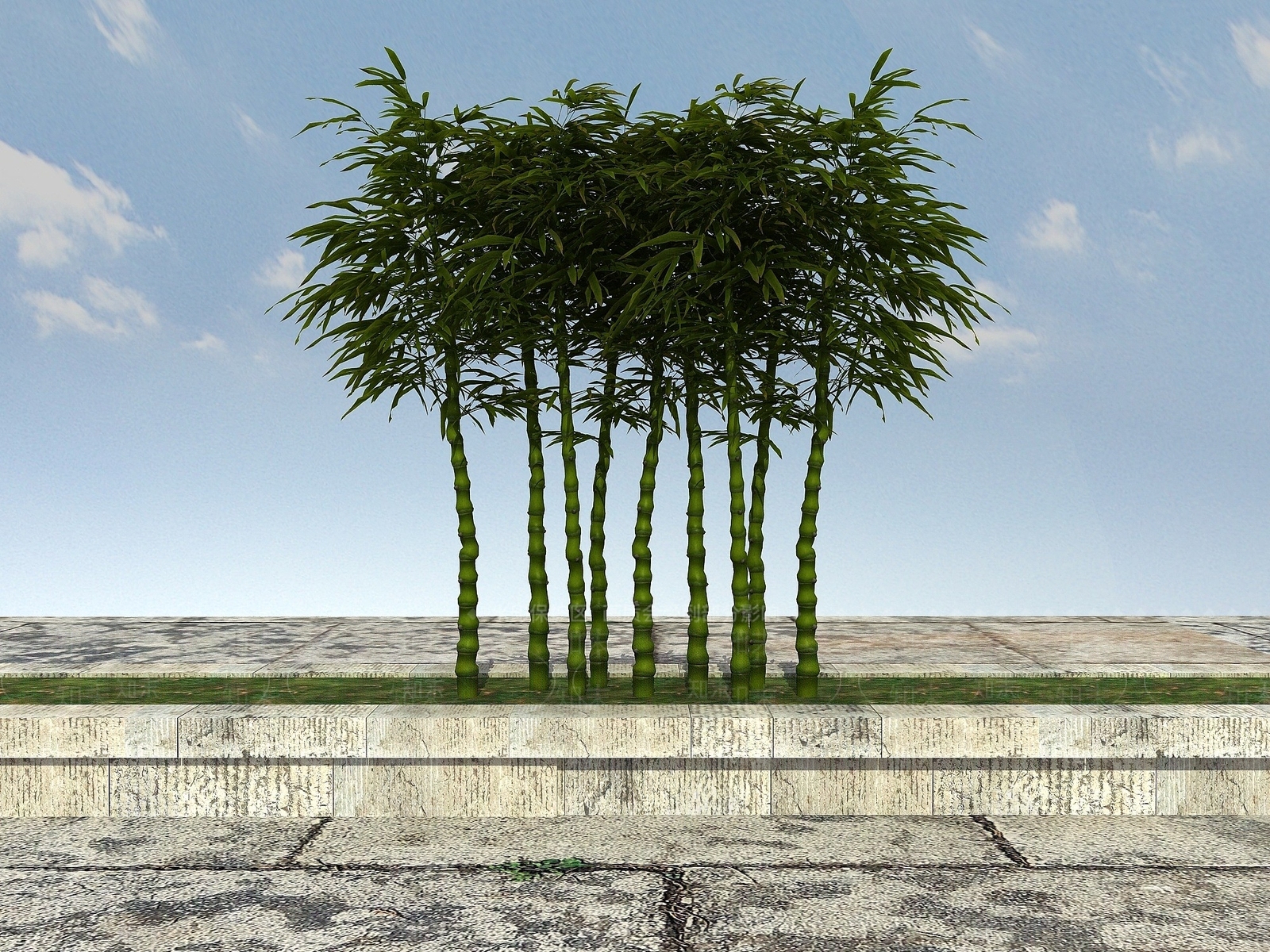 现代办公桌3D模型下载【ID:1190079997】