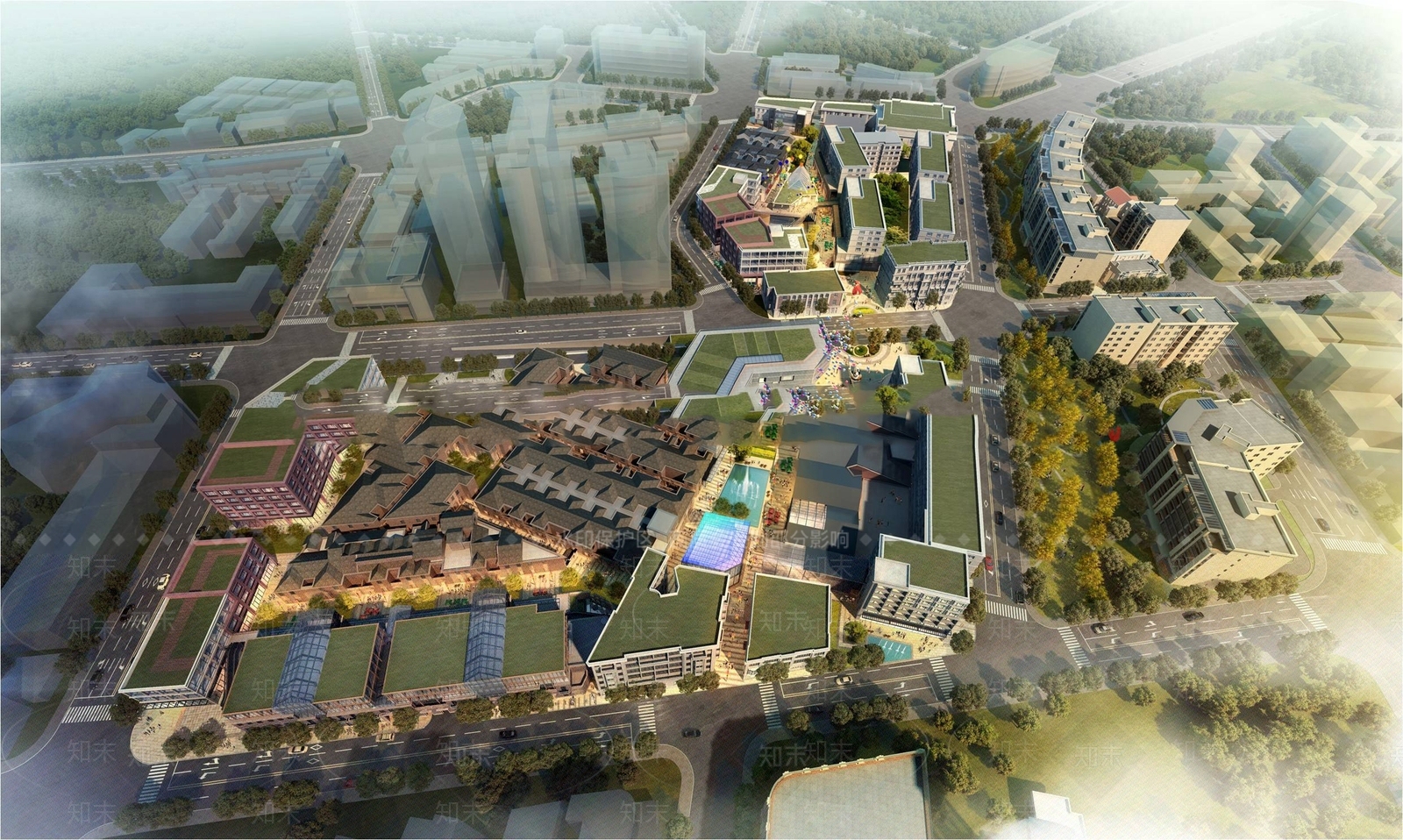 现代商业街SU模型下载【ID:1190080980】