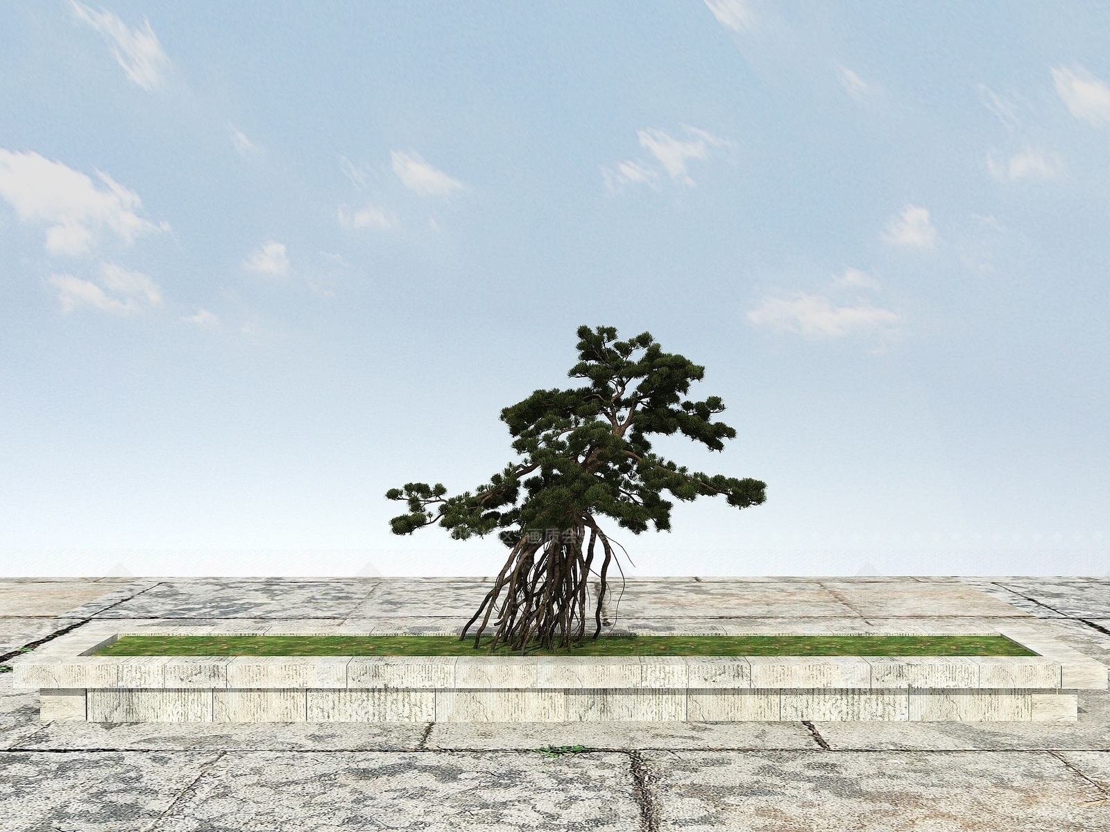 现代办公桌3D模型下载【ID:1190080275】
