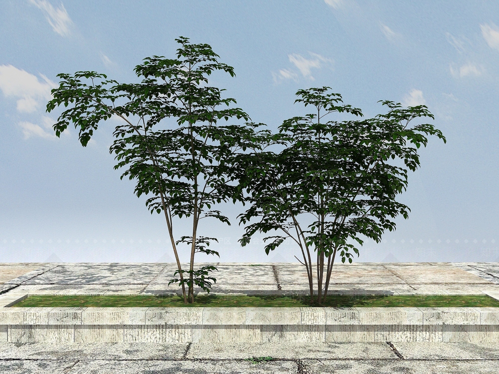 现代办公桌3D模型下载【ID:1190080312】