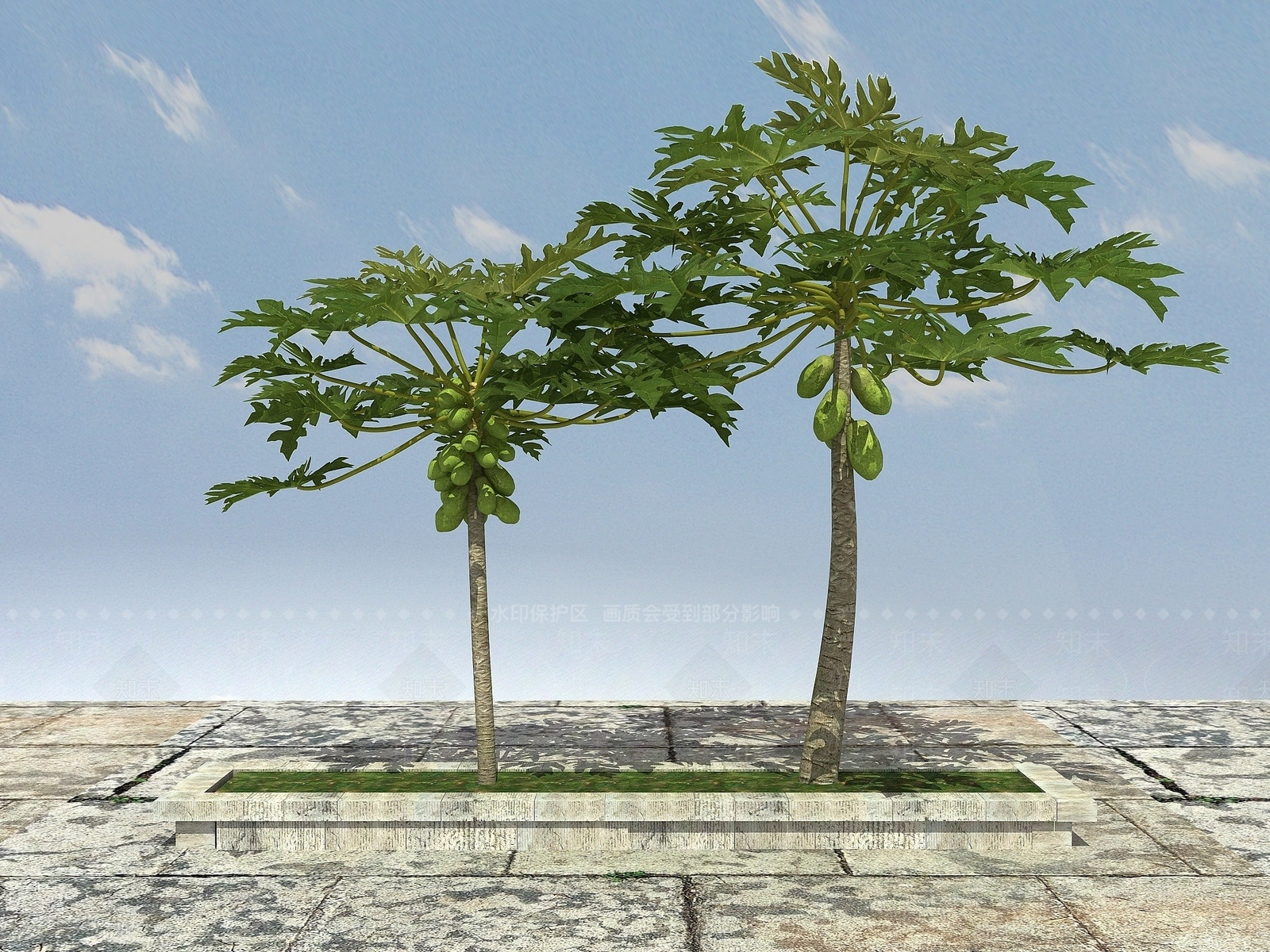现代办公桌3D模型下载【ID:1190081450】