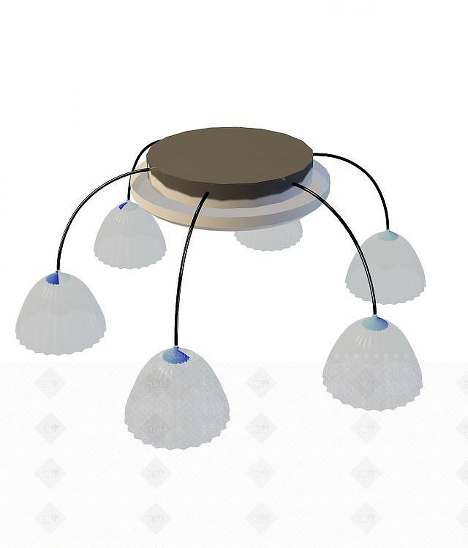 现代灯具组合3D模型下载【ID:1200140282】