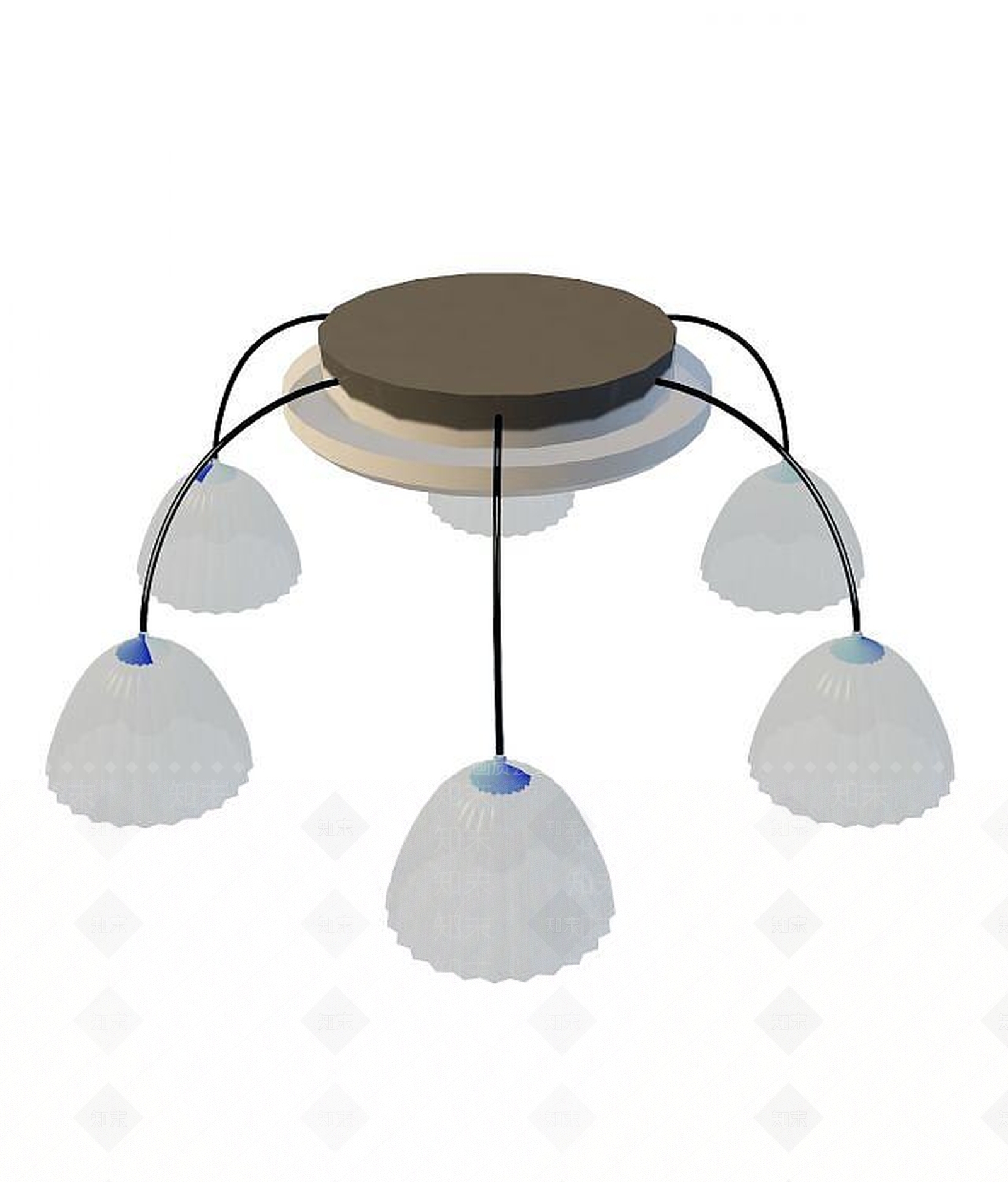 现代灯具组合3D模型下载【ID:1200140282】