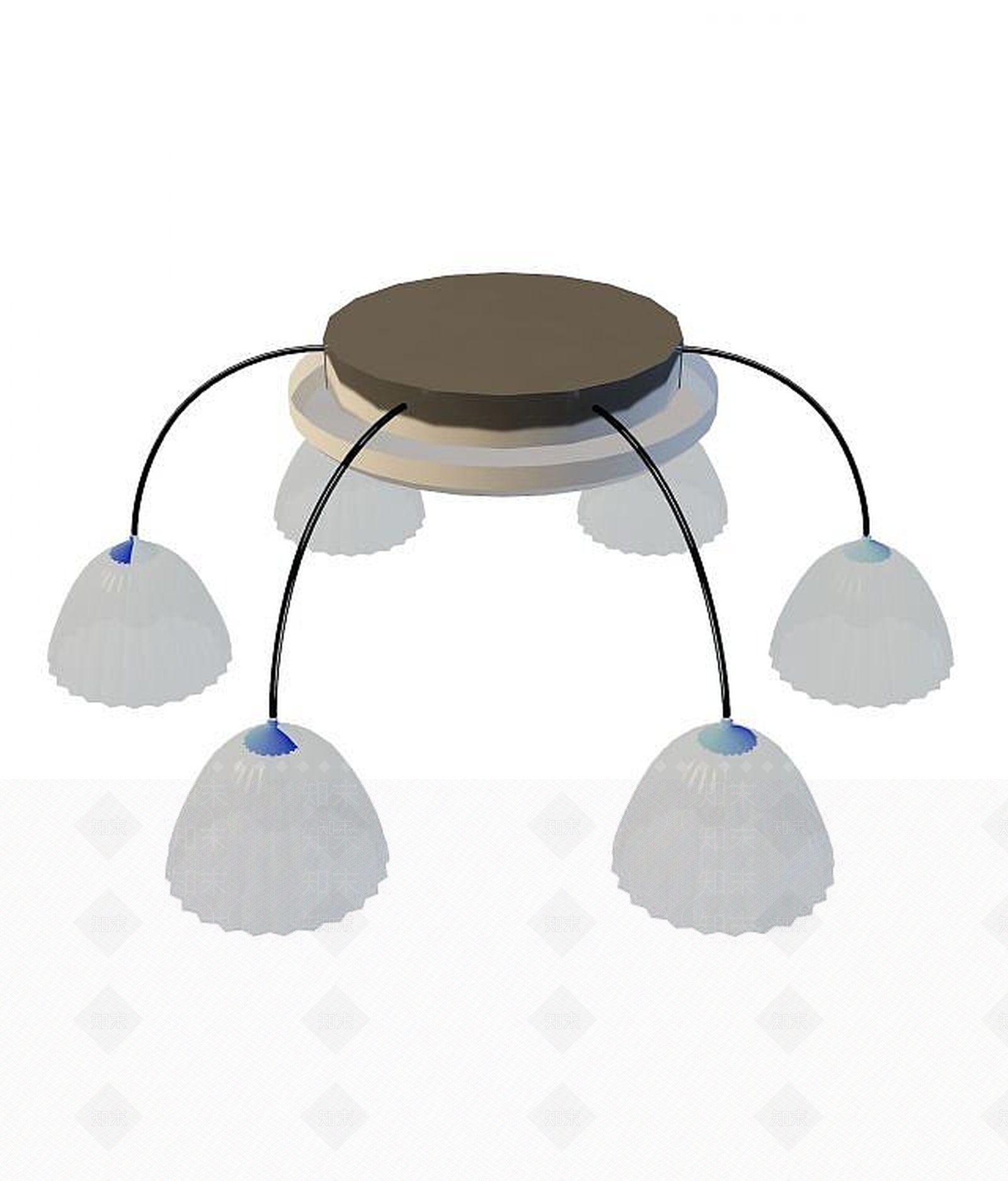 现代灯具组合3D模型下载【ID:1200140282】
