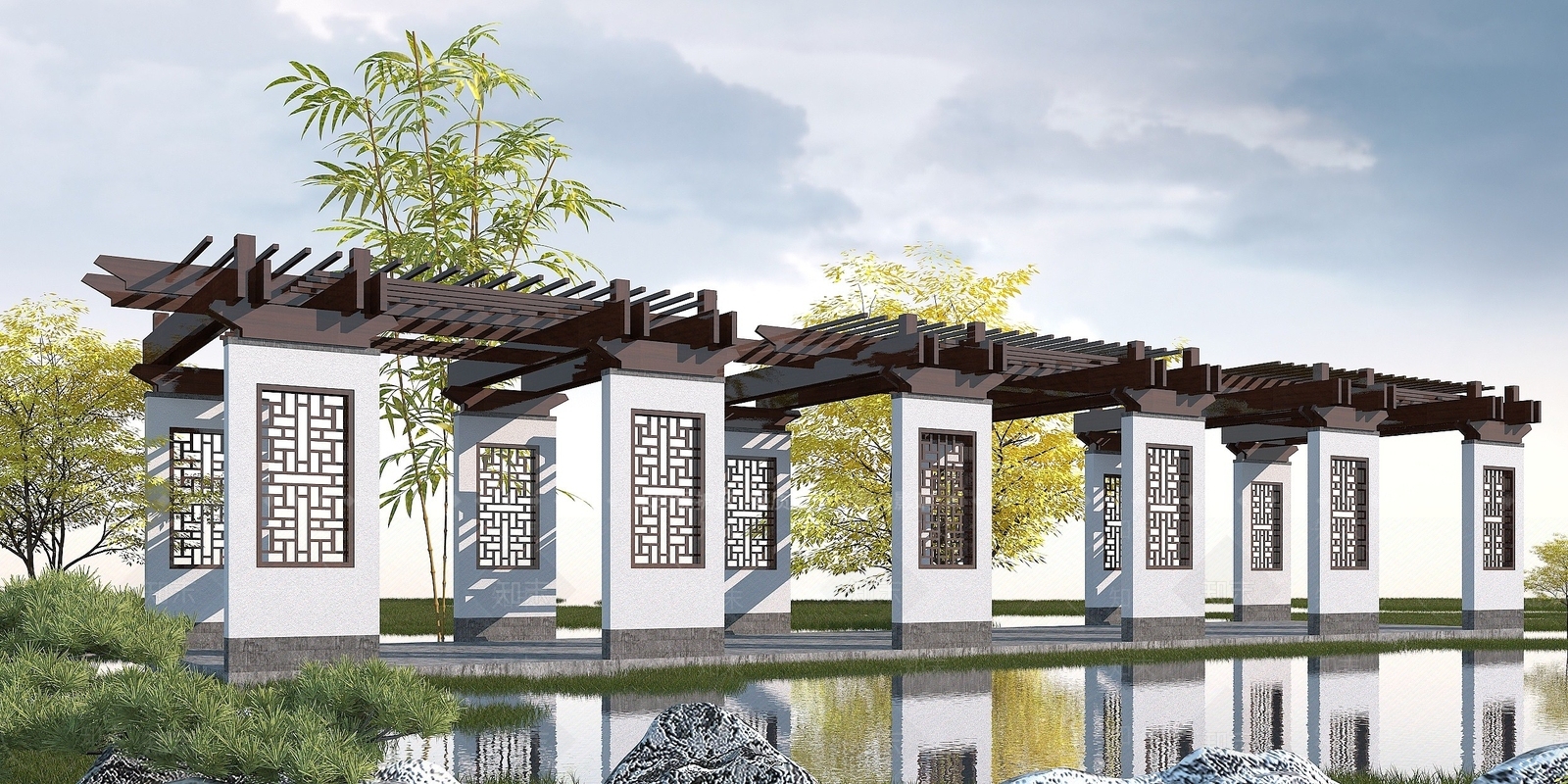 现代其他景观小品3D模型下载【ID:1190083270】