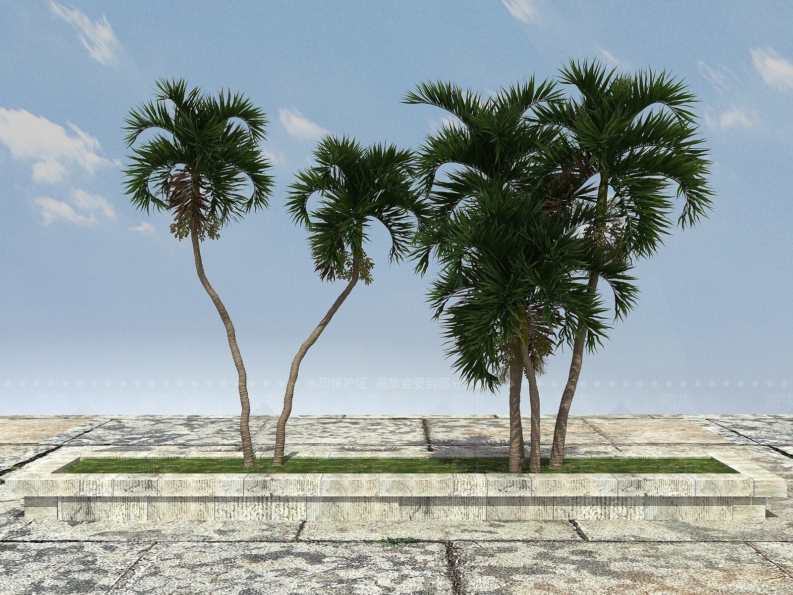 现代办公桌3D模型下载【ID:1190083735】