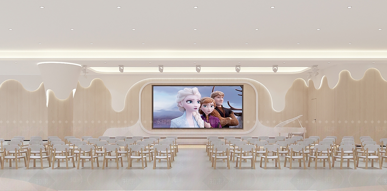 现代报告厅3D模型下载【ID:1215081022】