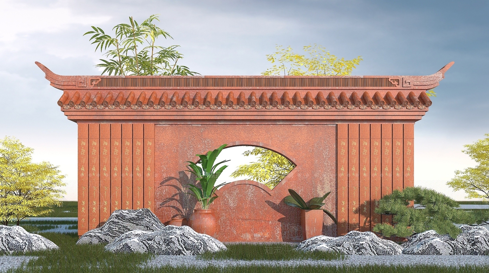 现代其他景观小品3D模型下载【ID:1190086443】