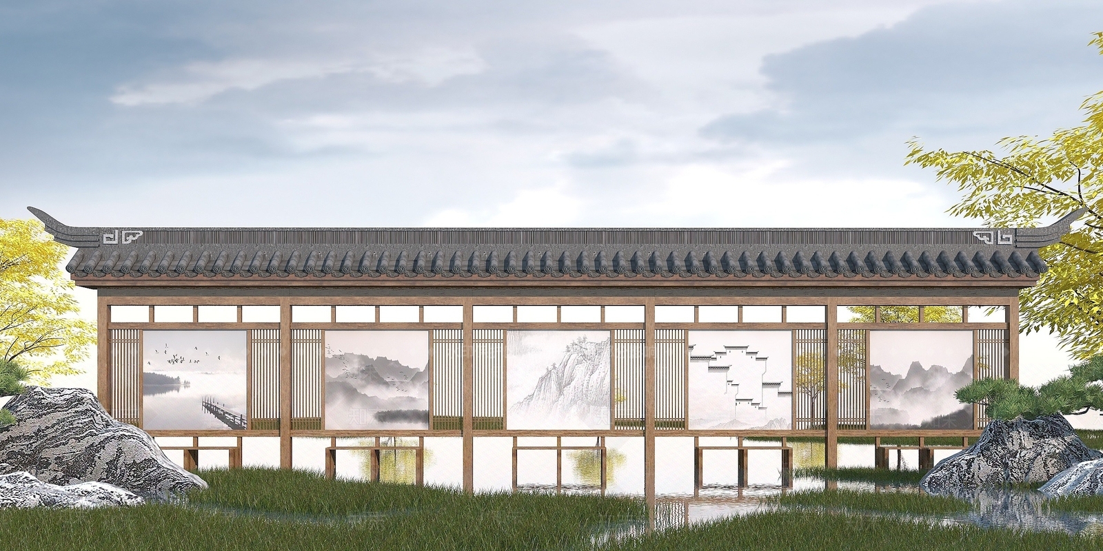 现代其他景观小品3D模型下载【ID:1190086927】
