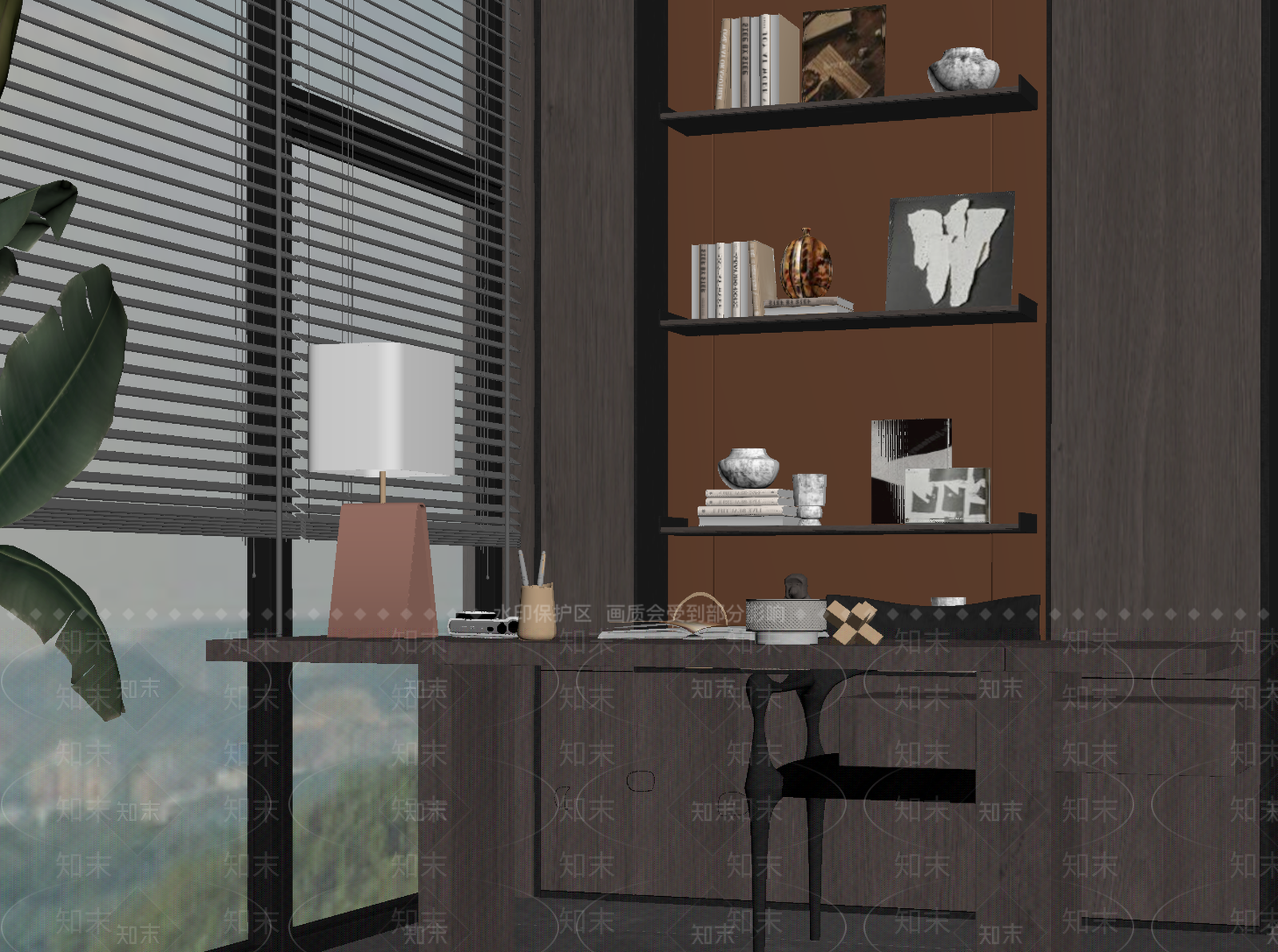 现代茶室SU模型下载【ID:1190090266】