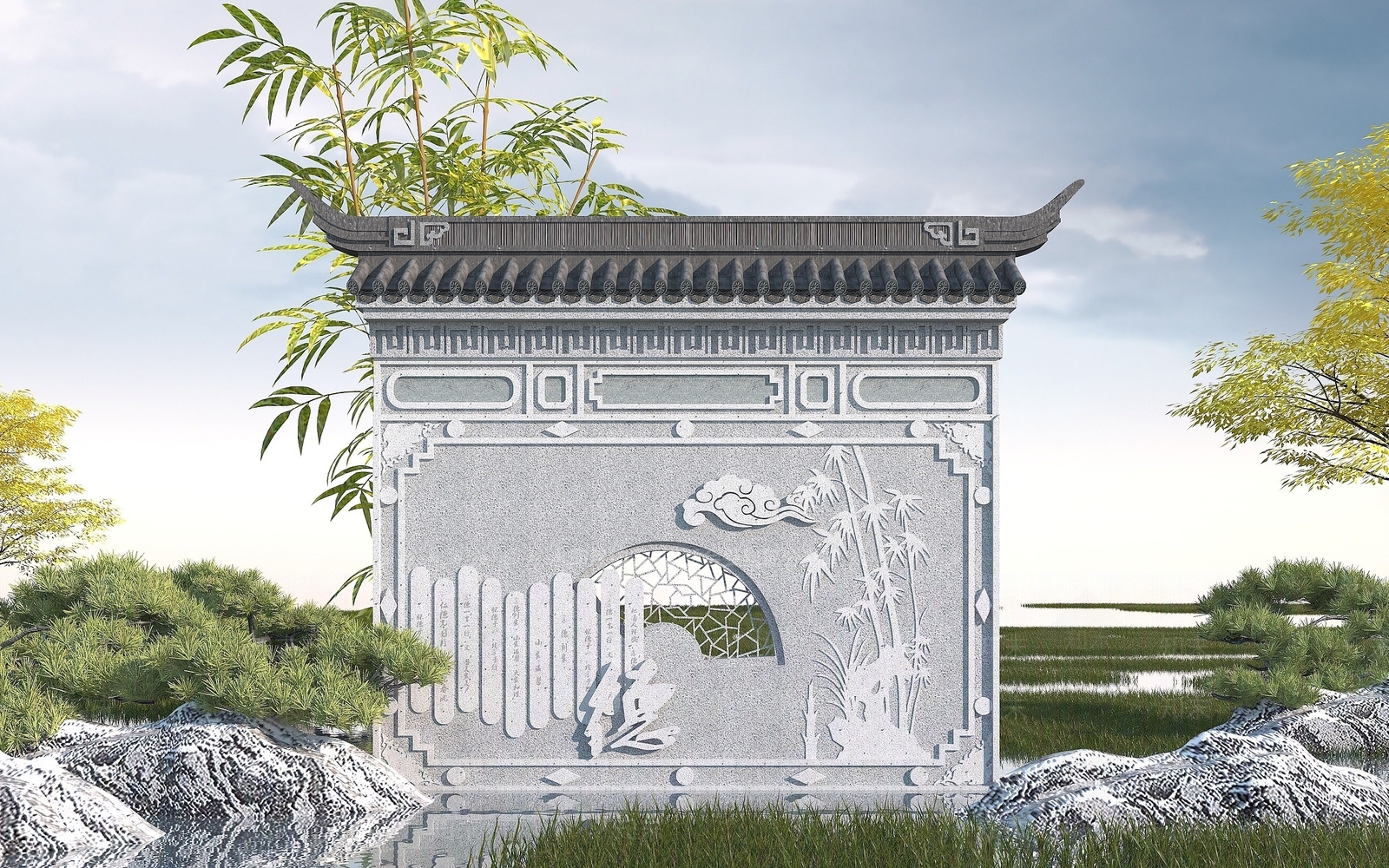 现代其他景观小品3D模型下载【ID:1190091006】
