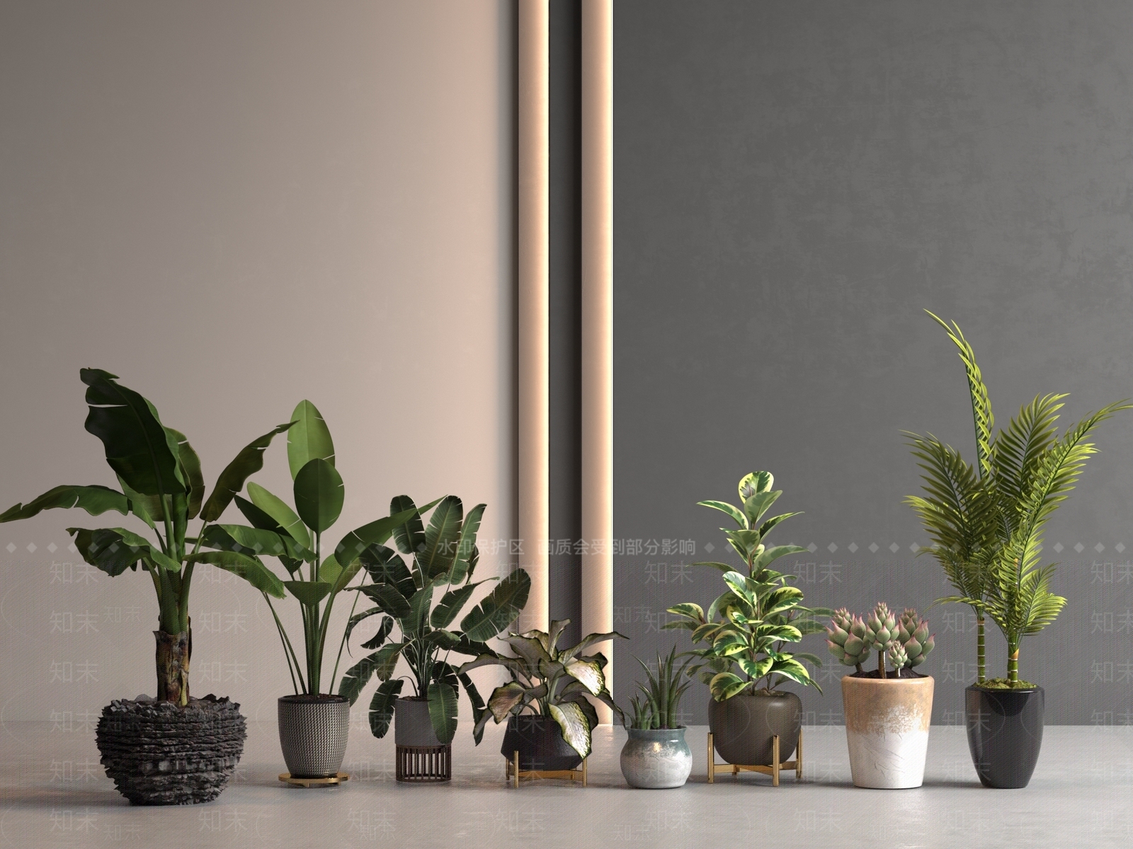 盆栽SU模型下载【ID:1190095337】