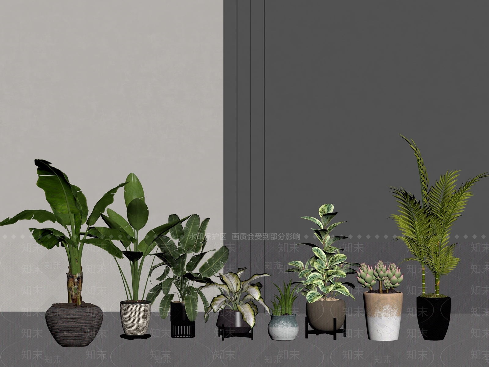 盆栽SU模型下载【ID:1190095337】