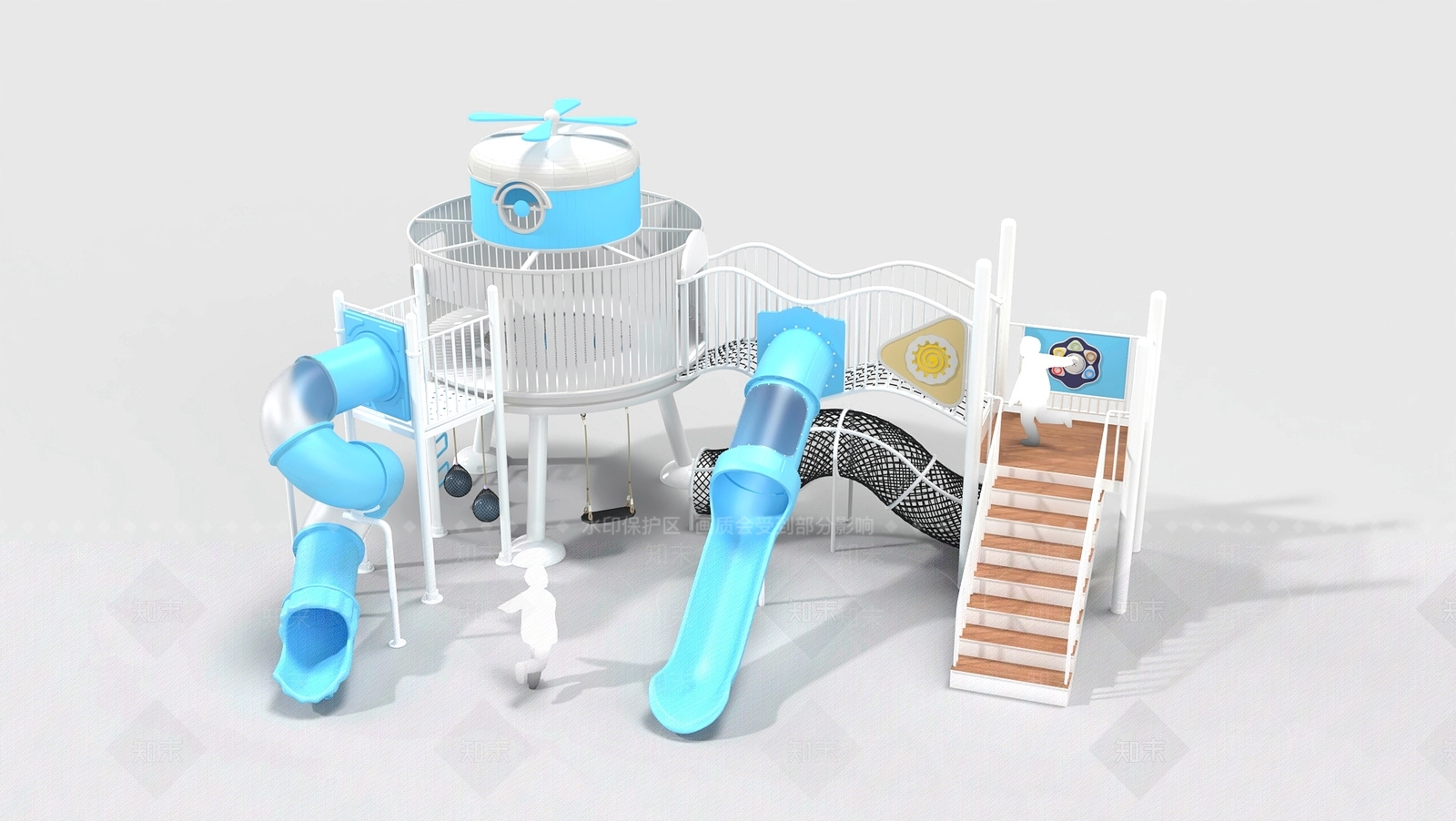 现代儿童活动空间SU模型下载【ID:1190096303】