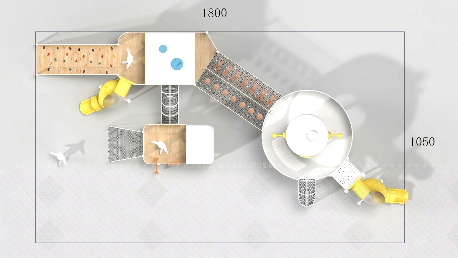 现代儿童活动空间SU模型下载【ID:1190096954】