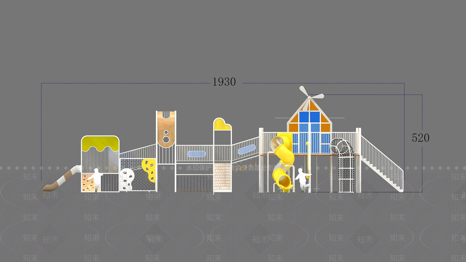 现代儿童活动空间SU模型下载【ID:1190099641】