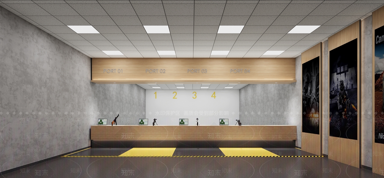 现代工业其他通用空间3D模型下载【ID:1190100421】