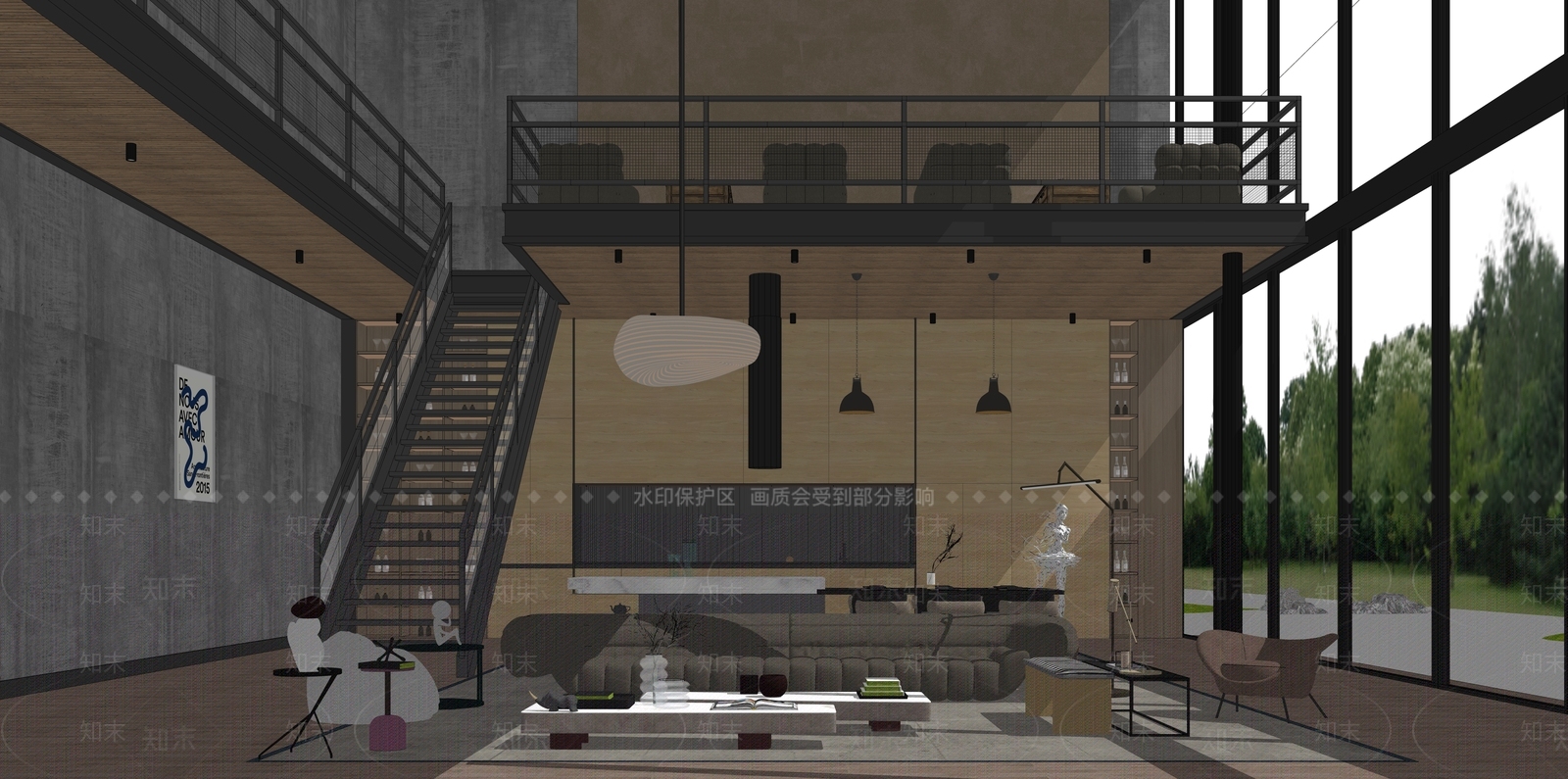 现代工业客餐厅SU模型下载【ID:1190104675】