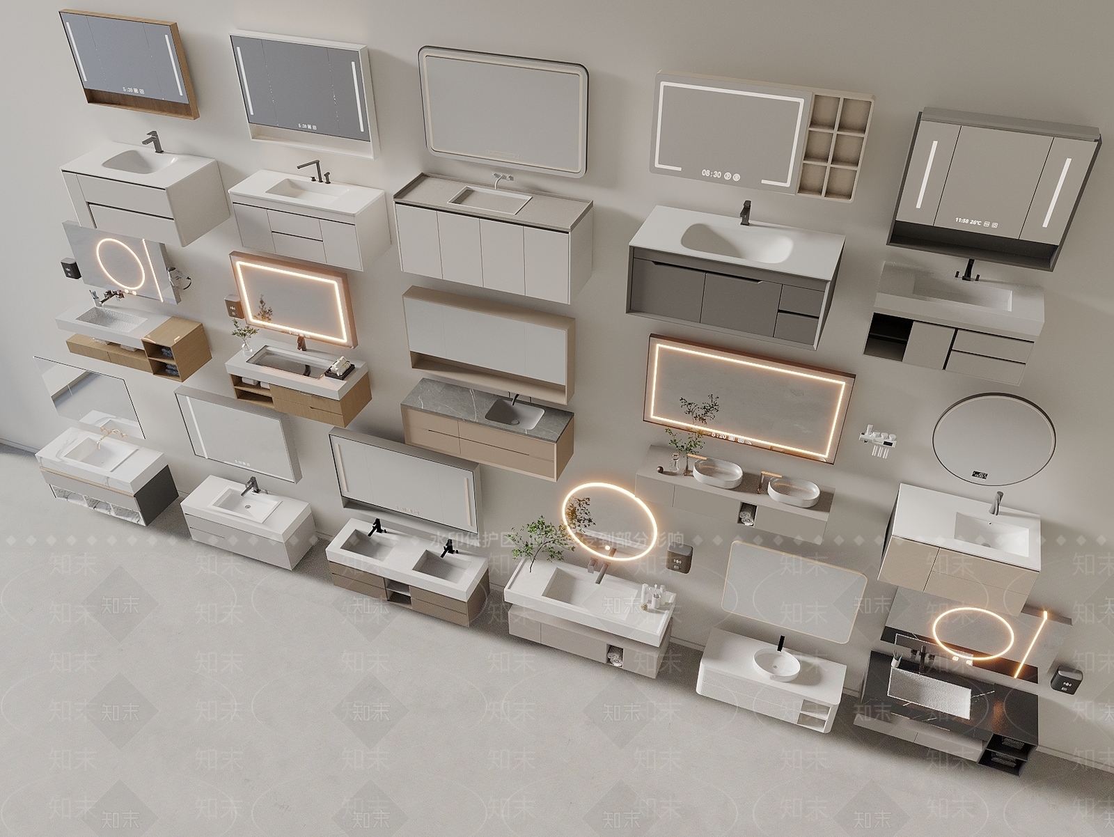 浴室柜3D模型下载【ID:1190106069】