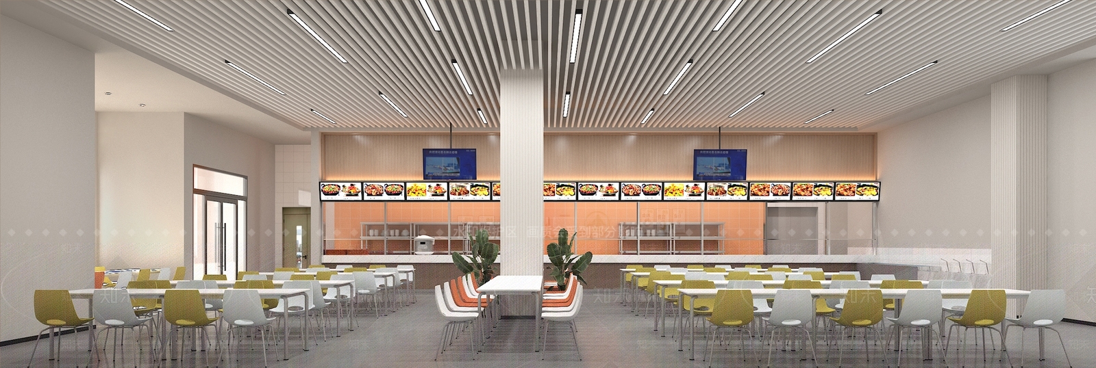 现代极简其他餐饮空间3D模型下载【ID:1190109590】