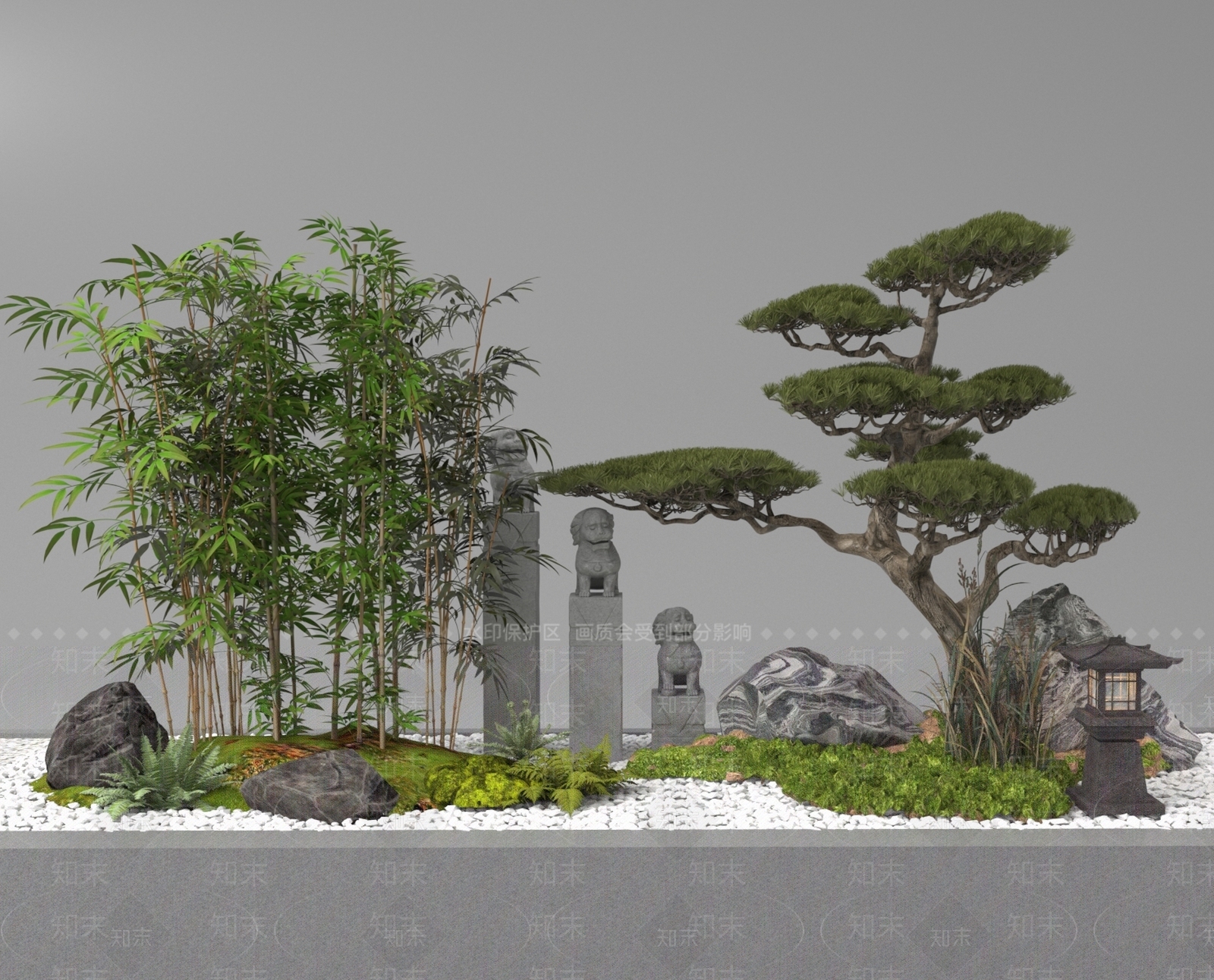 现代其他景观小品3D模型下载【ID:1190112295】