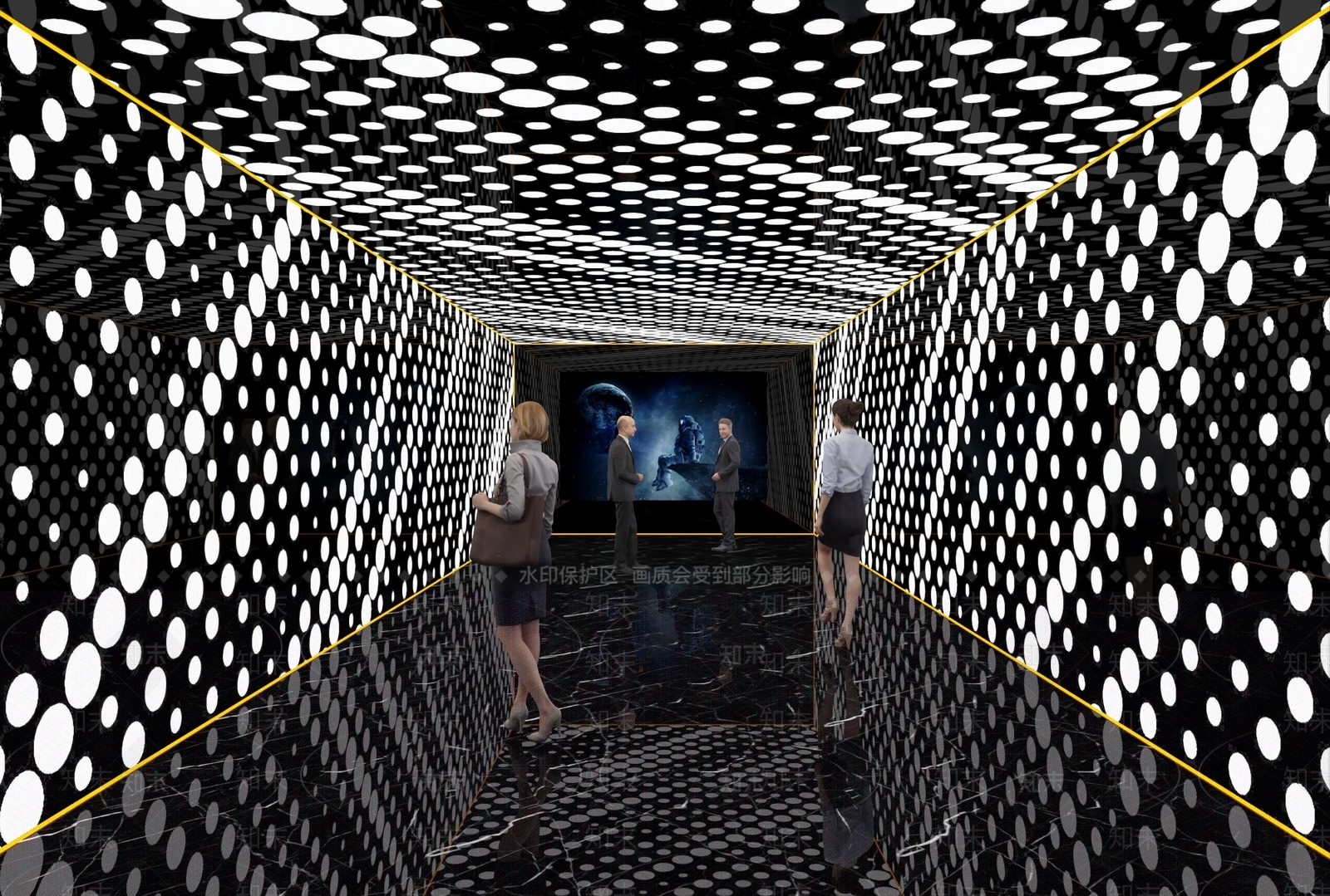 现代走廊3D模型下载【ID:1190116424】