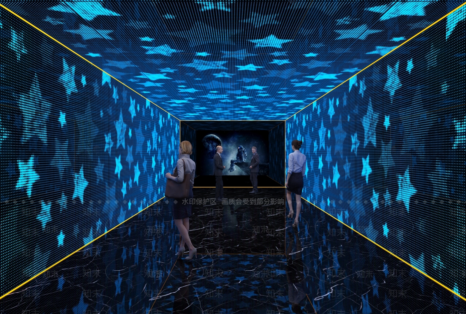 现代走廊3D模型下载【ID:1190116579】