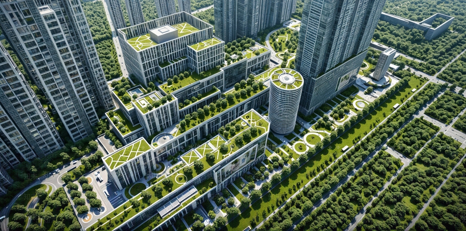 现代商场建筑SU模型下载【ID:1190120044】