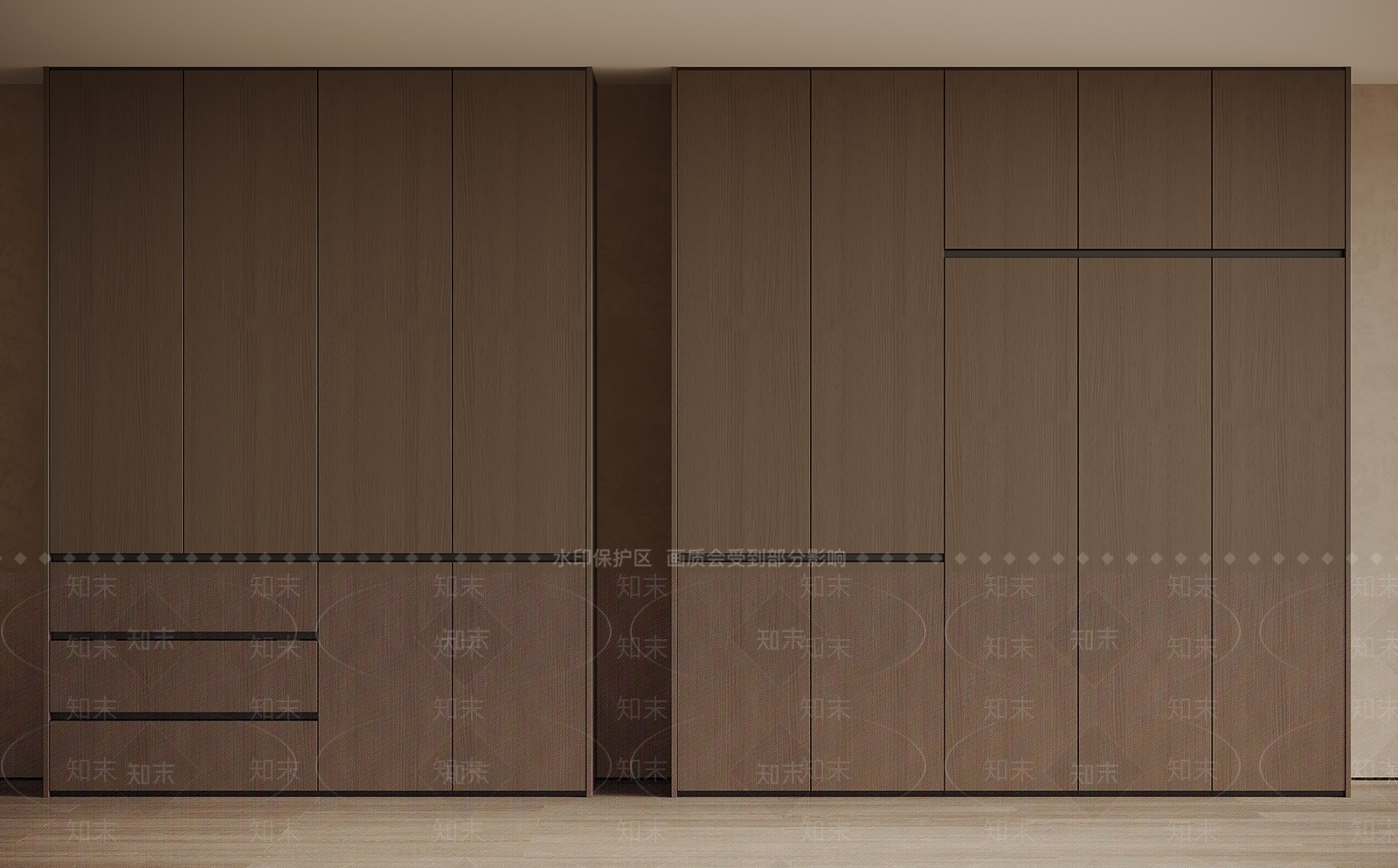 新中式中古衣柜3D模型下载【ID:1190121219】