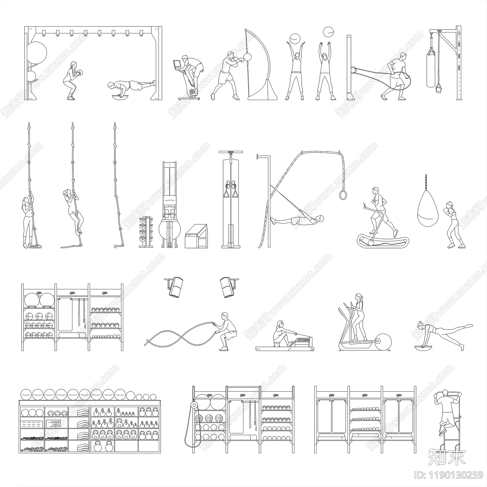 现代人物施工图下载【ID:1190130259】