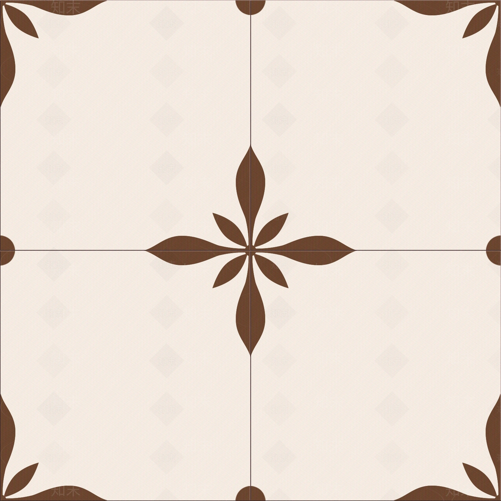 中古奶油花纹砖贴图下载【ID:1190130548】